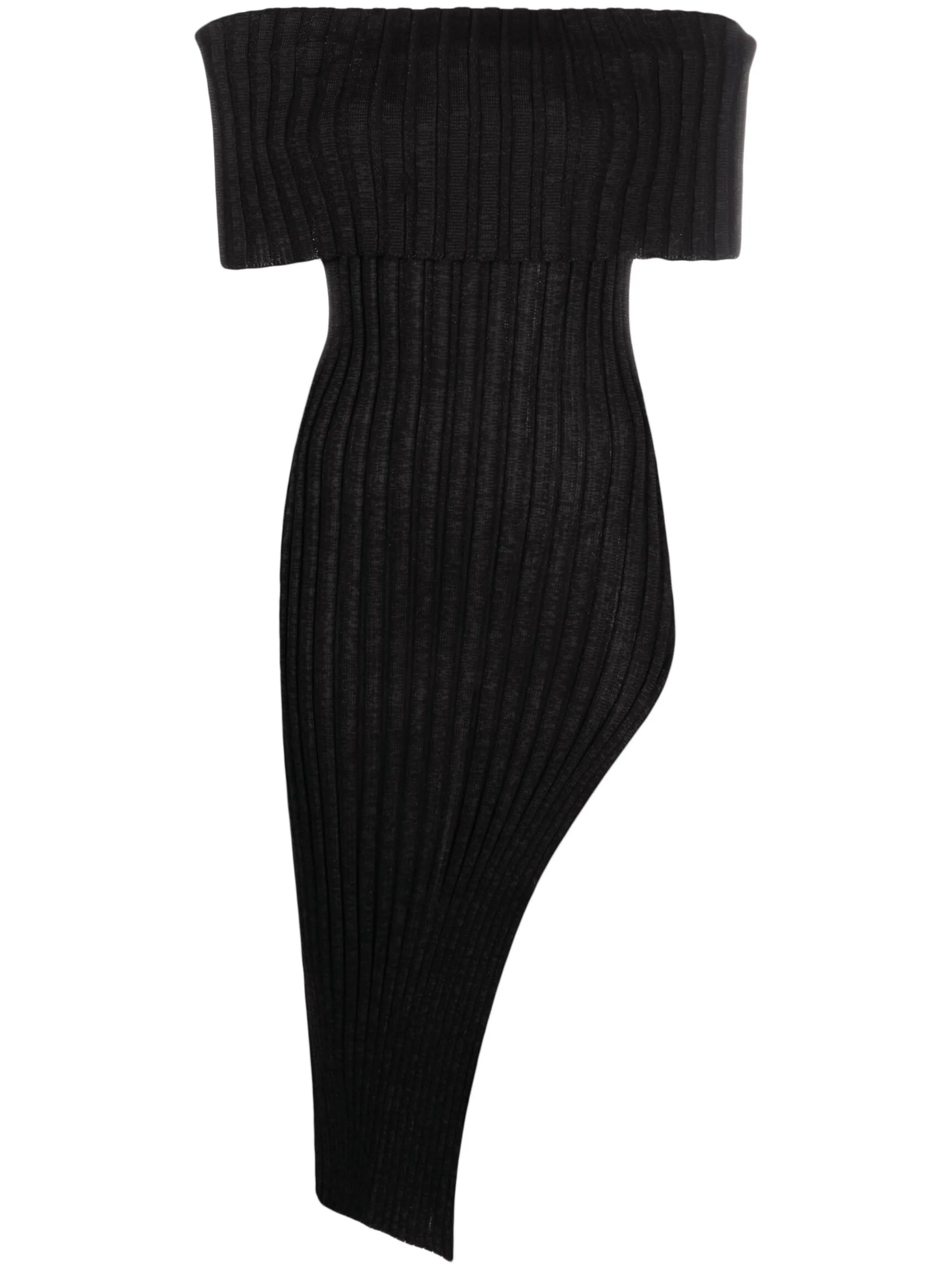 Ara off-shoulder side-slit dress
