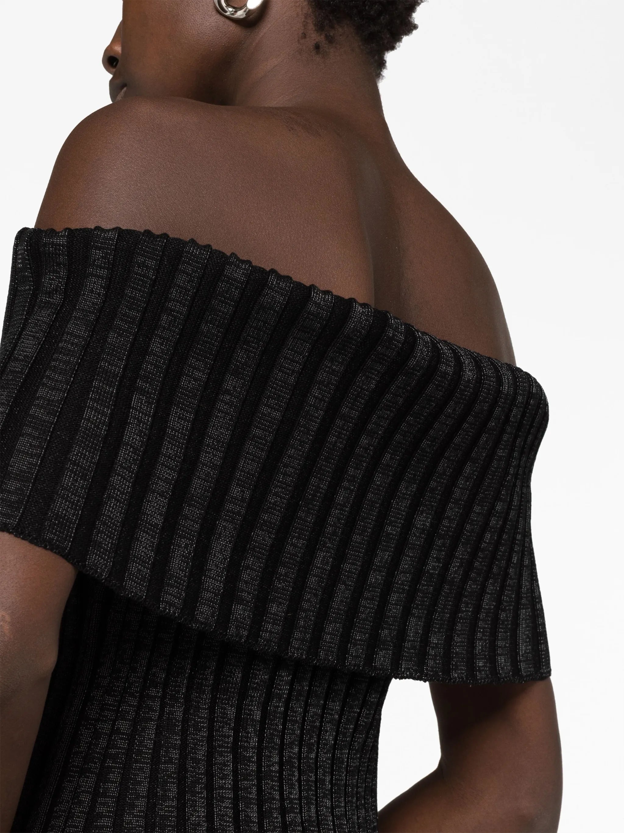 Ara off-shoulder side-slit dress