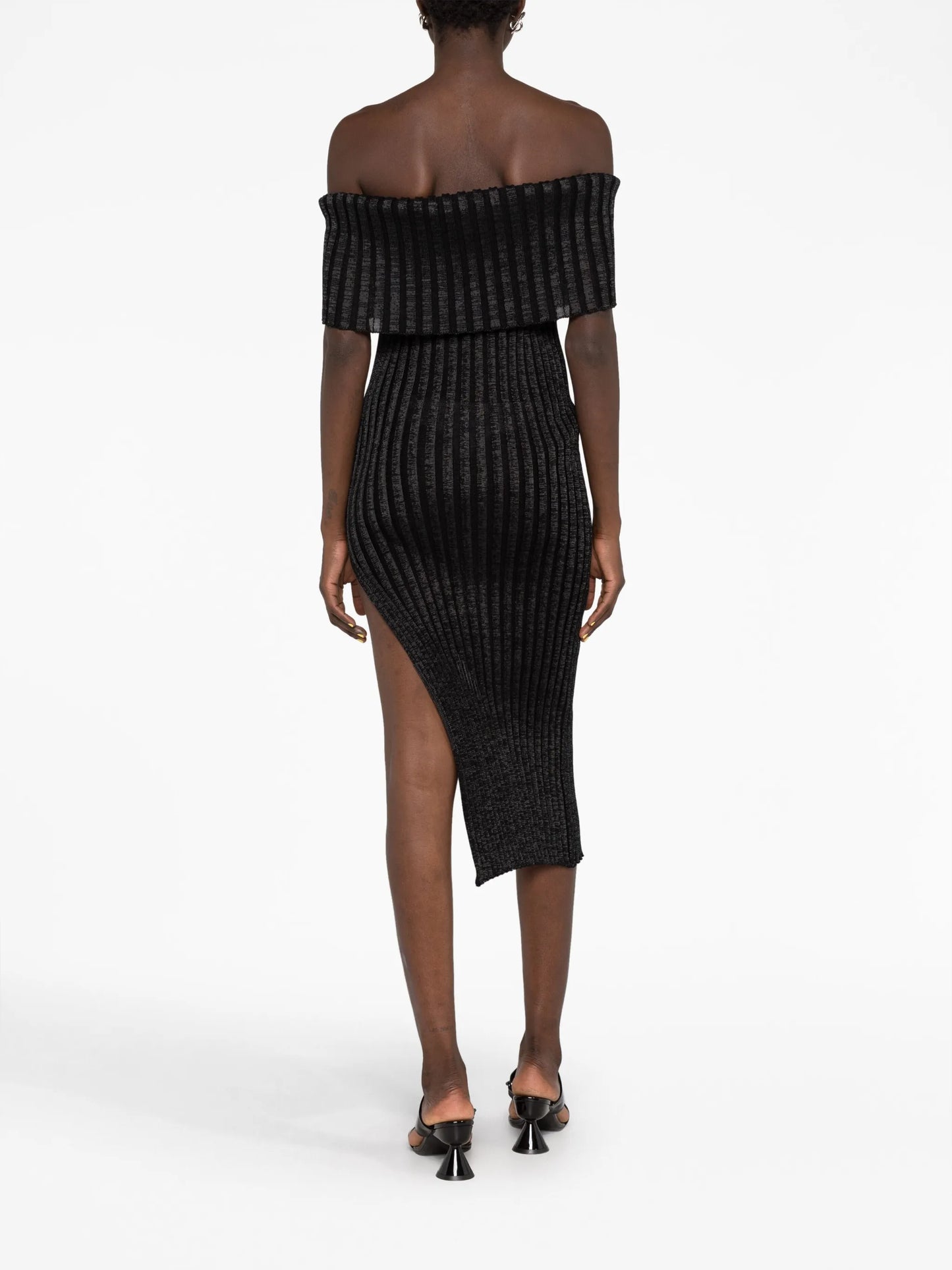 Ara off-shoulder side-slit dress