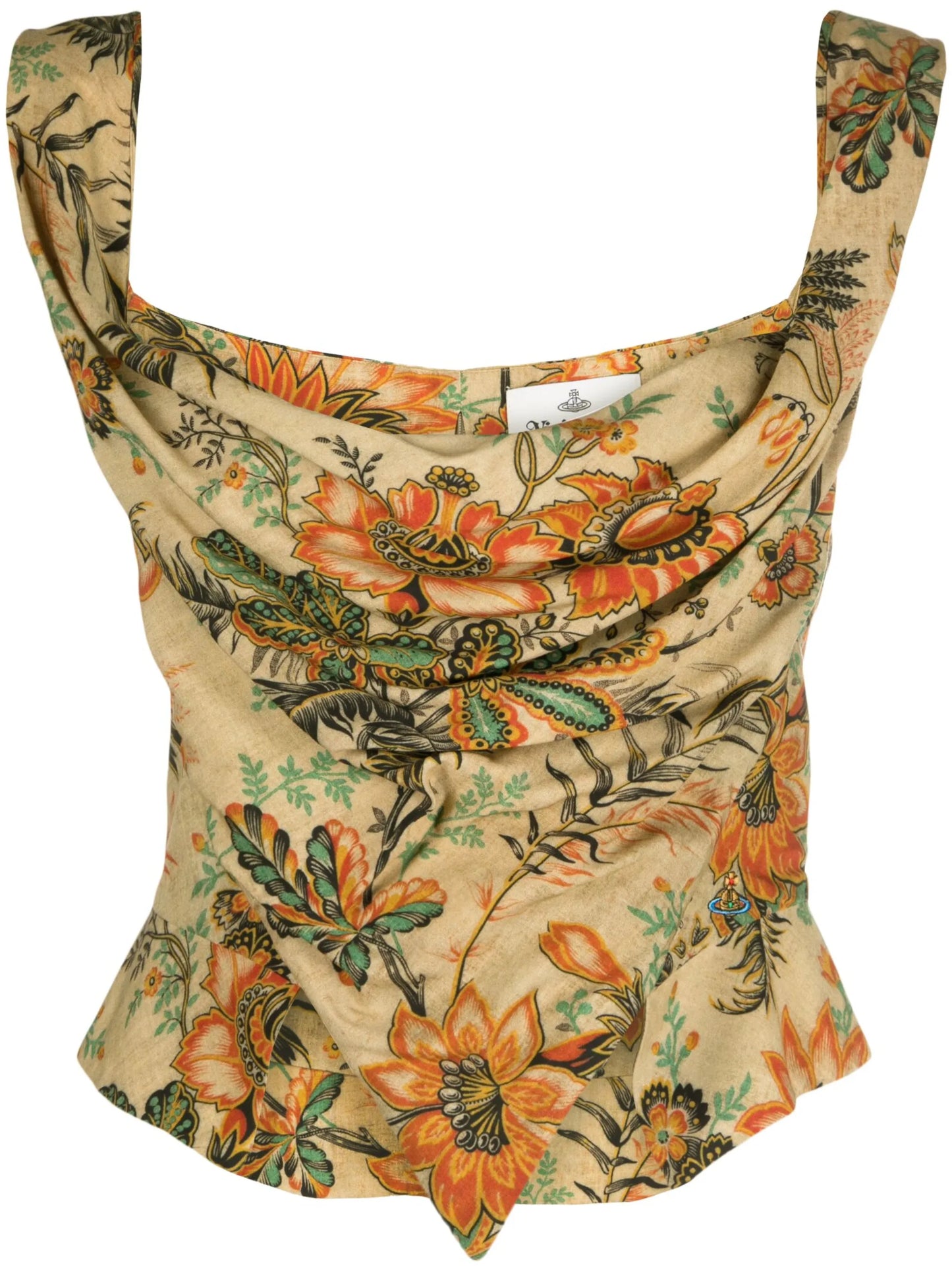 Sunday floral-print top