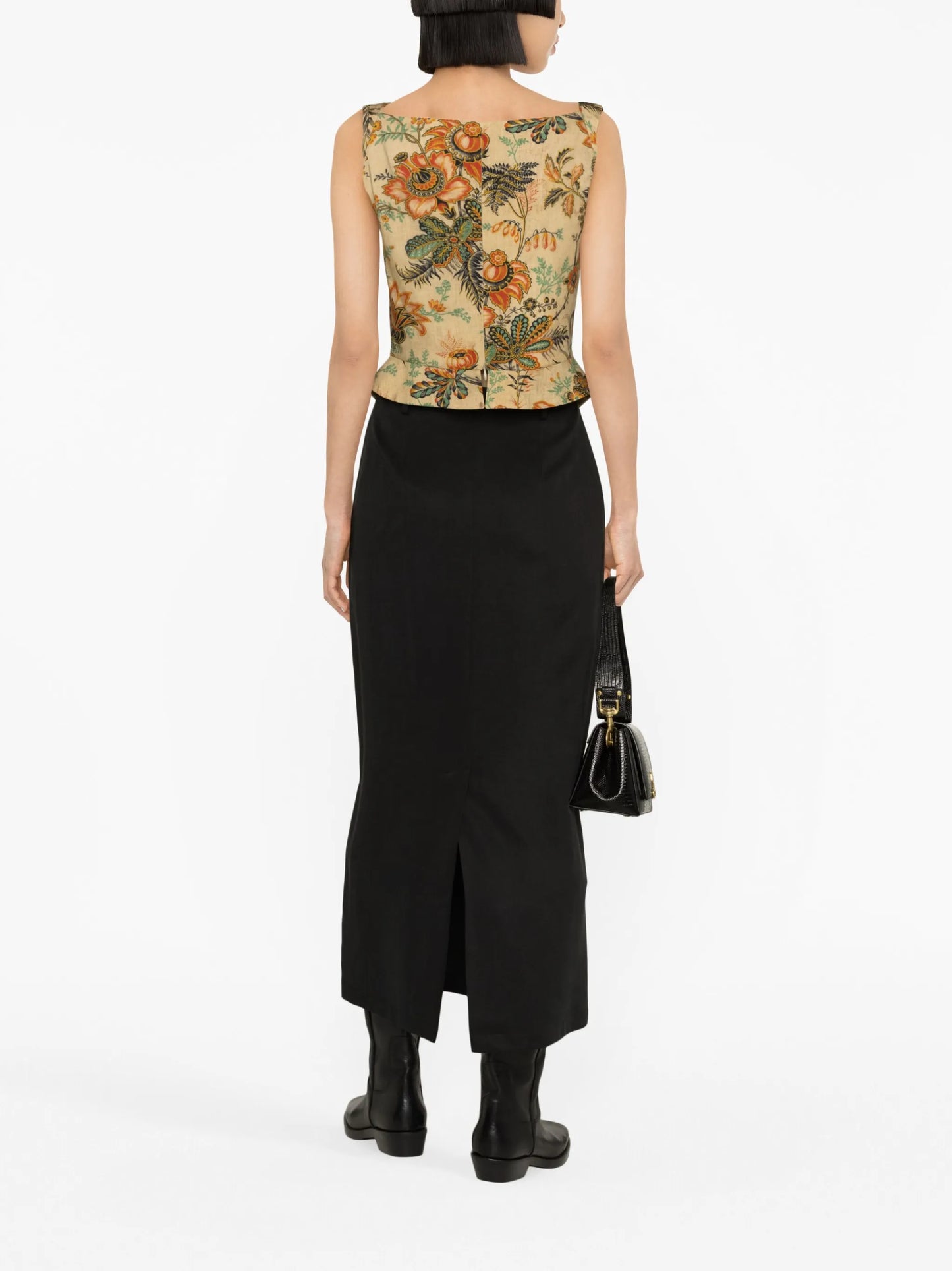 Sunday floral-print top