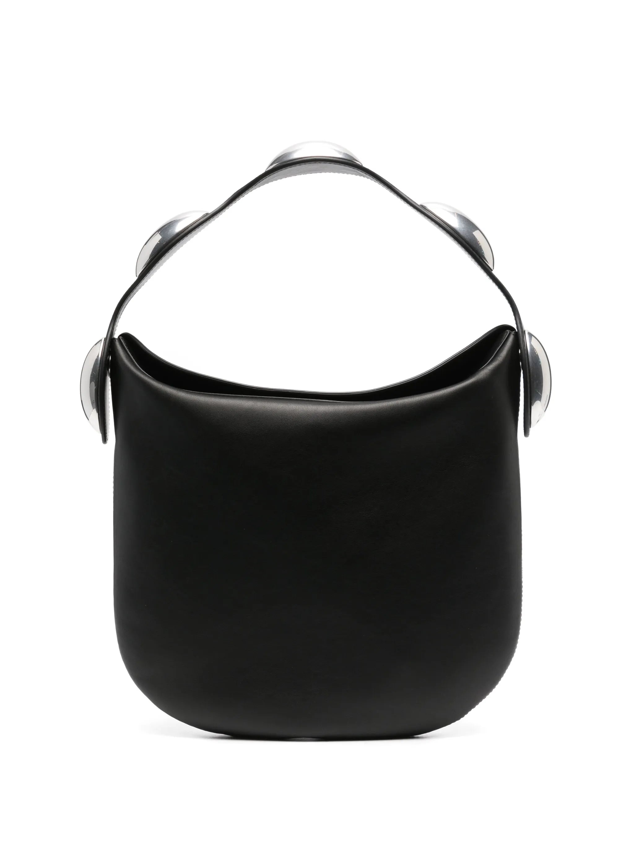 Dome leather shoulder bag