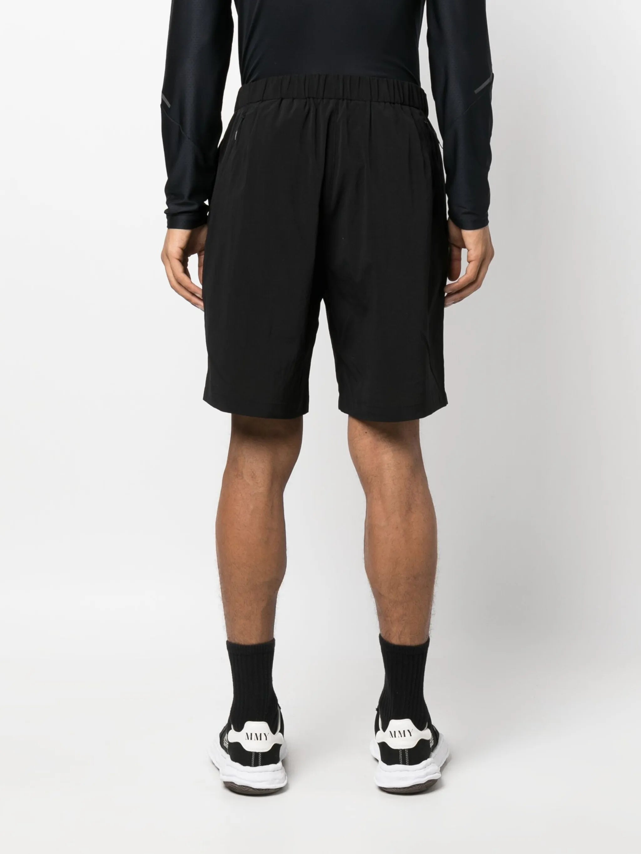 logo-print elasticated drawstring-waist shorts