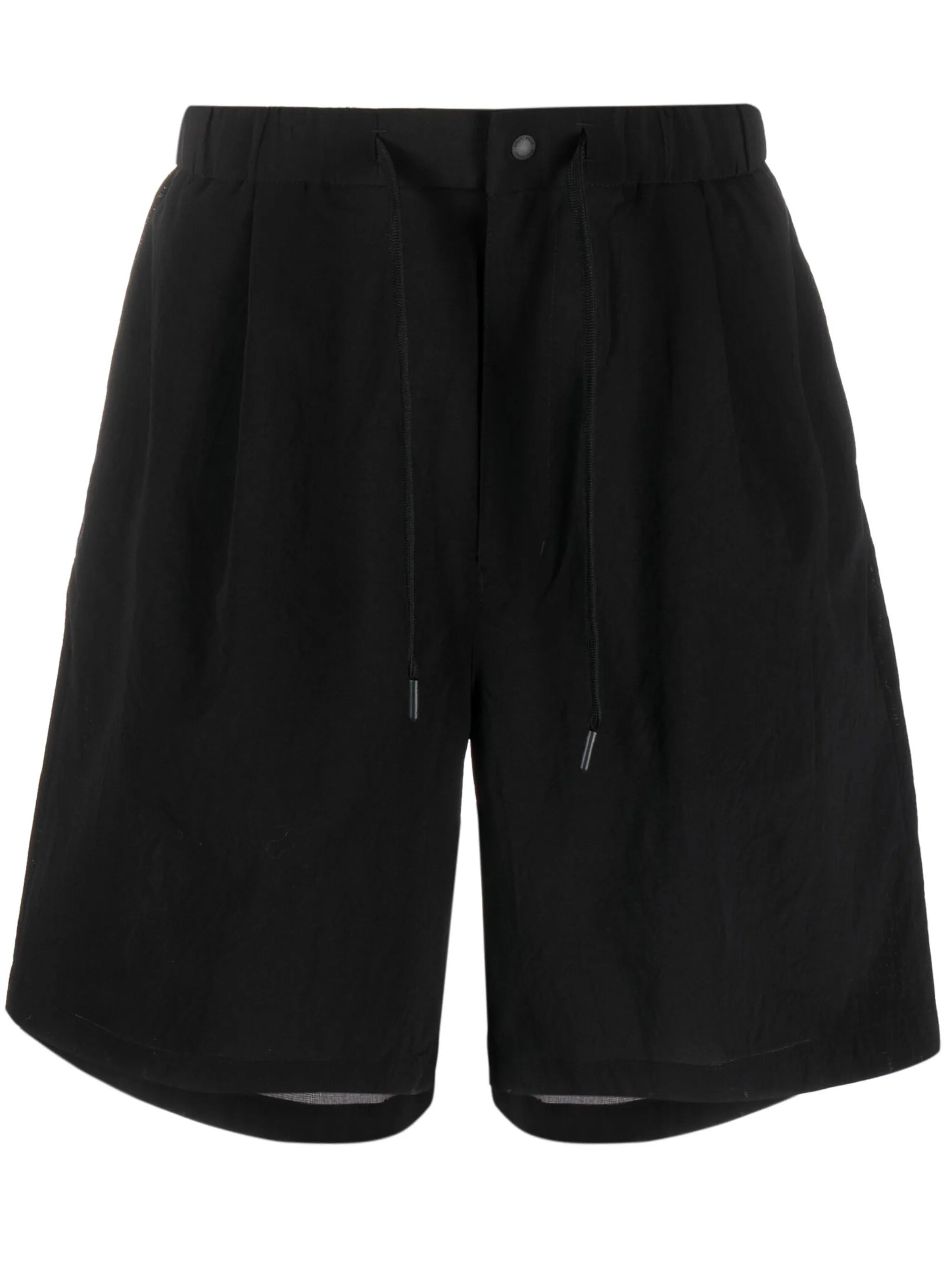 logo-print elasticated drawstring-waist shorts