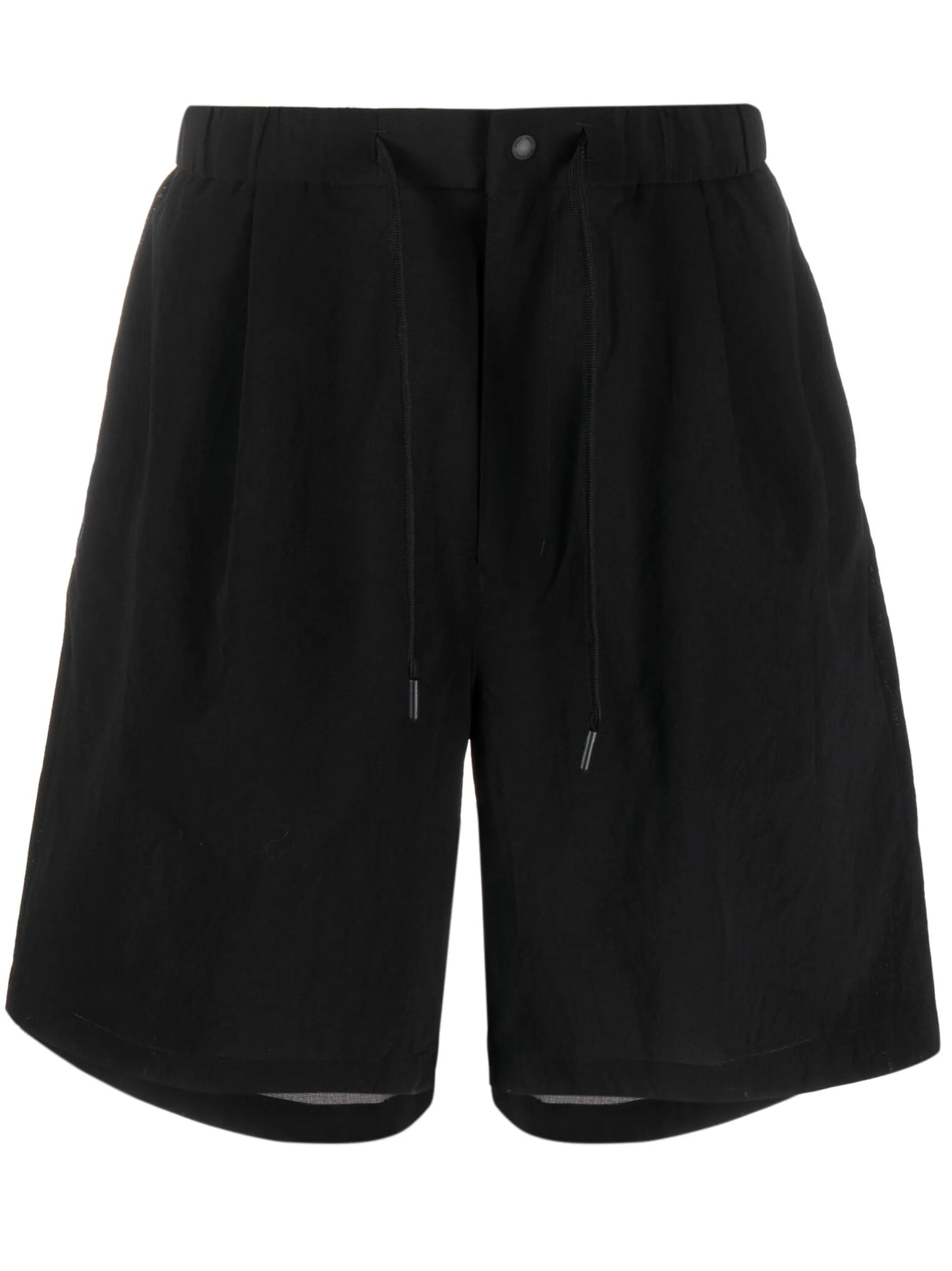 logo-print elasticated drawstring-waist shorts