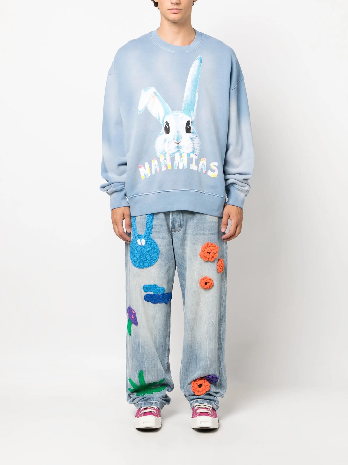 Nah Bunny printed cotton sweatshirt