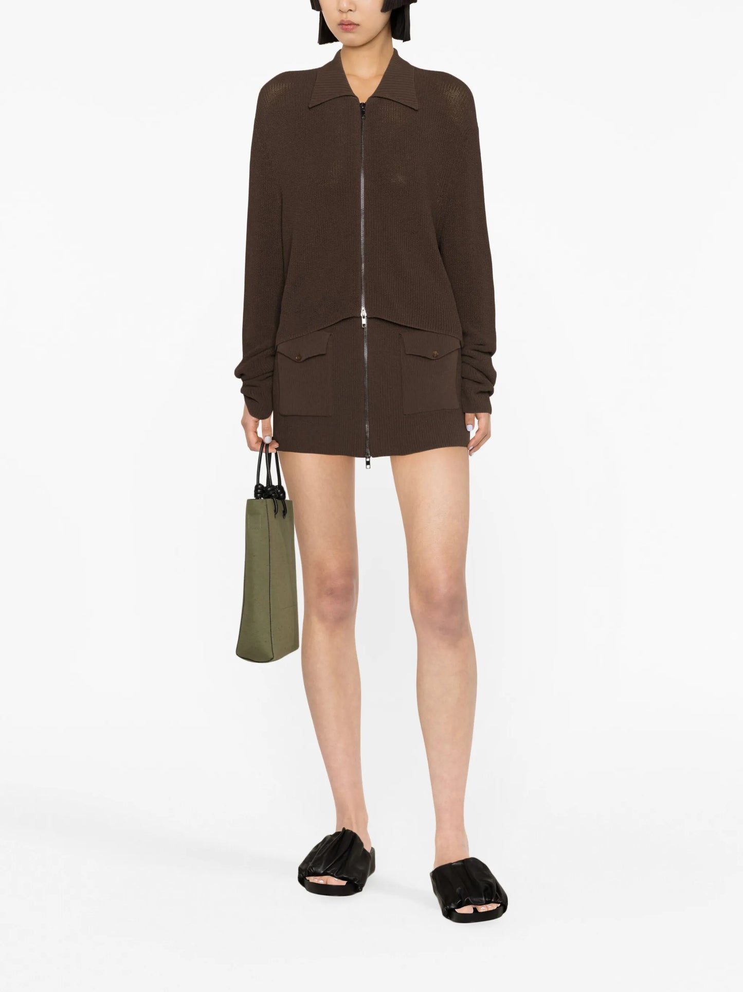 Musa ribbed-knit cardigan