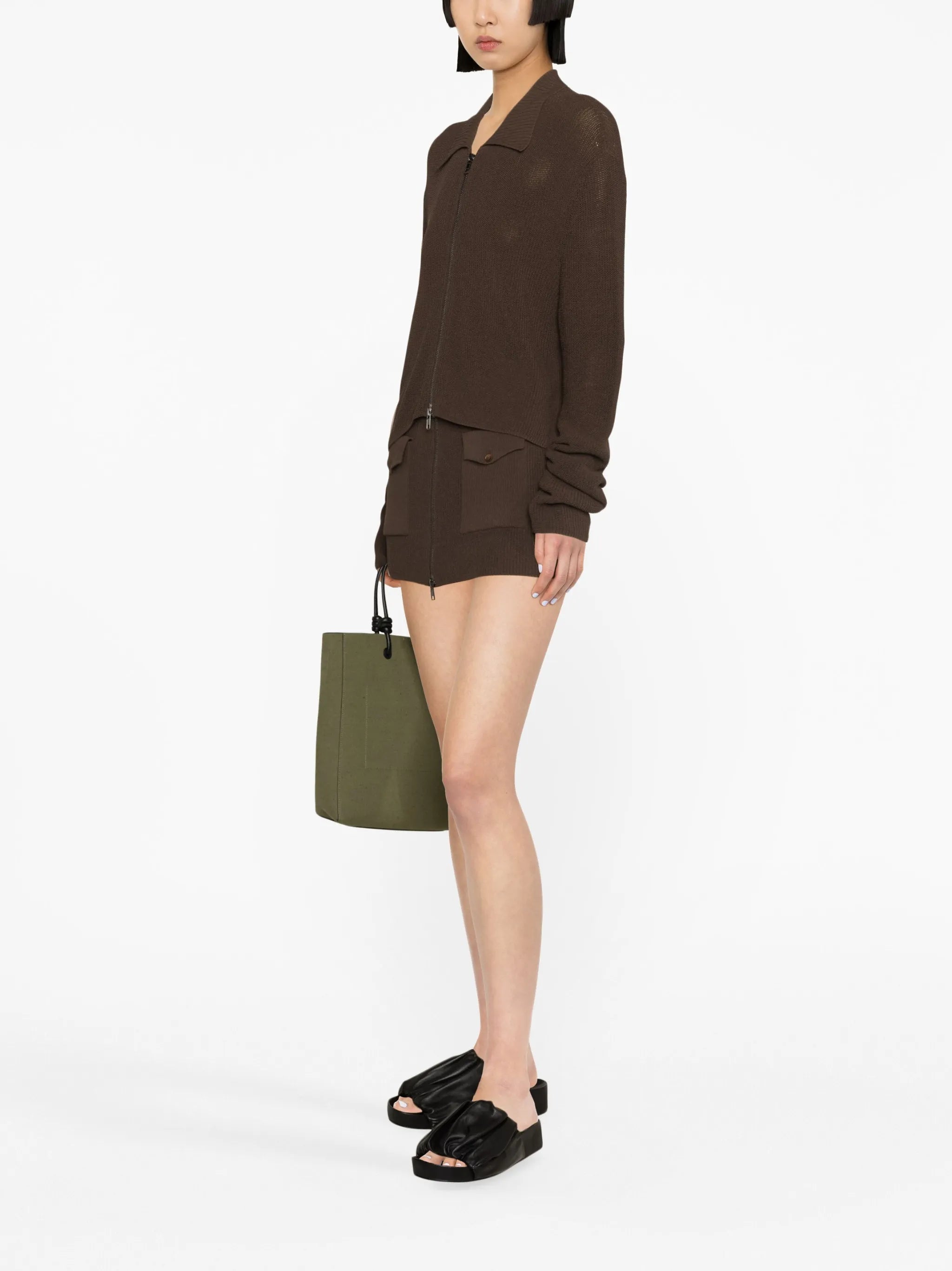 Musa ribbed-knit cardigan