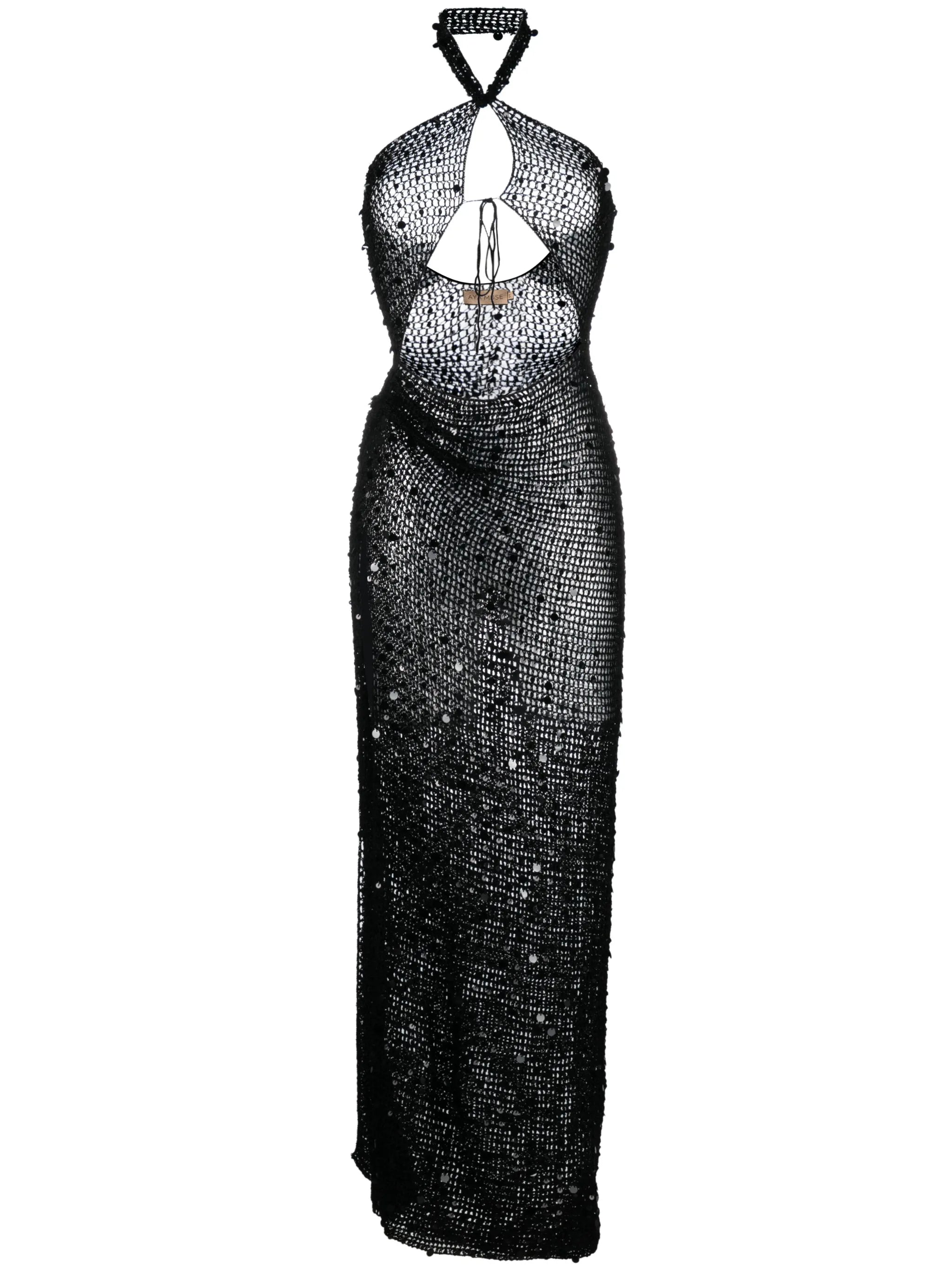 Gyra halterneck cut-out maxi dress