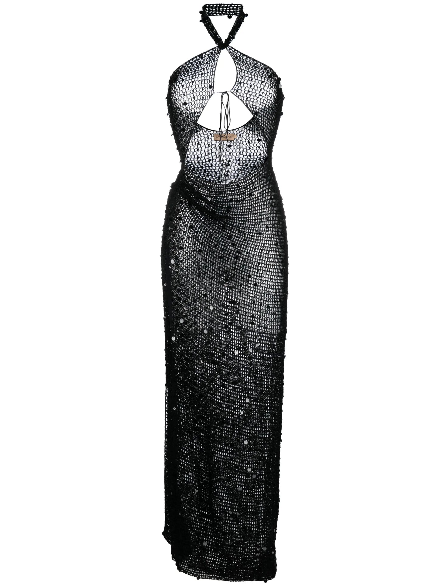 Gyra halterneck cut-out maxi dress