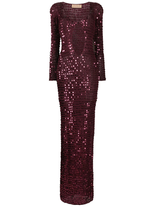 Chyha sequin-embellished maxi dress