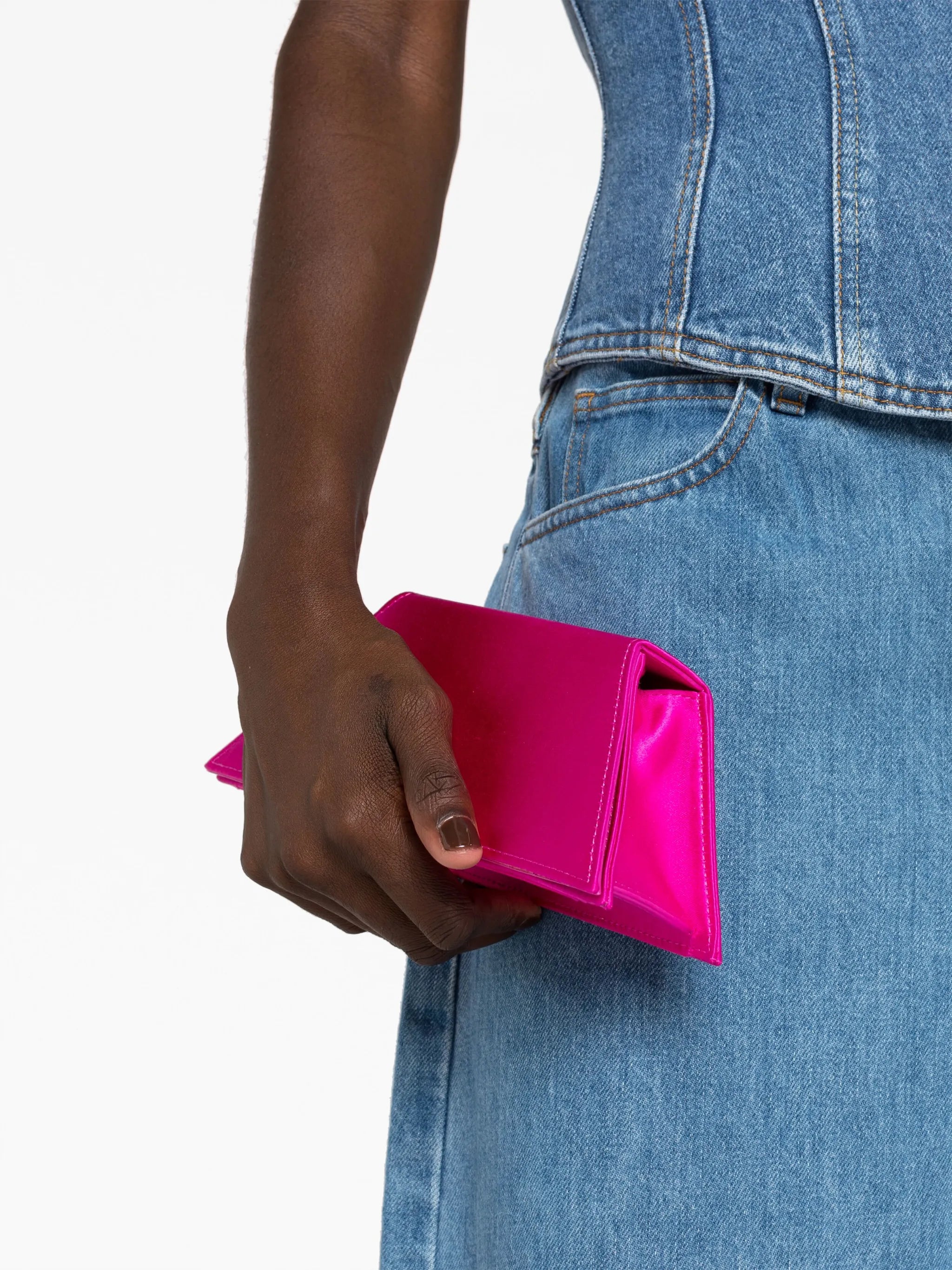 Superamini Yigit satin clutch