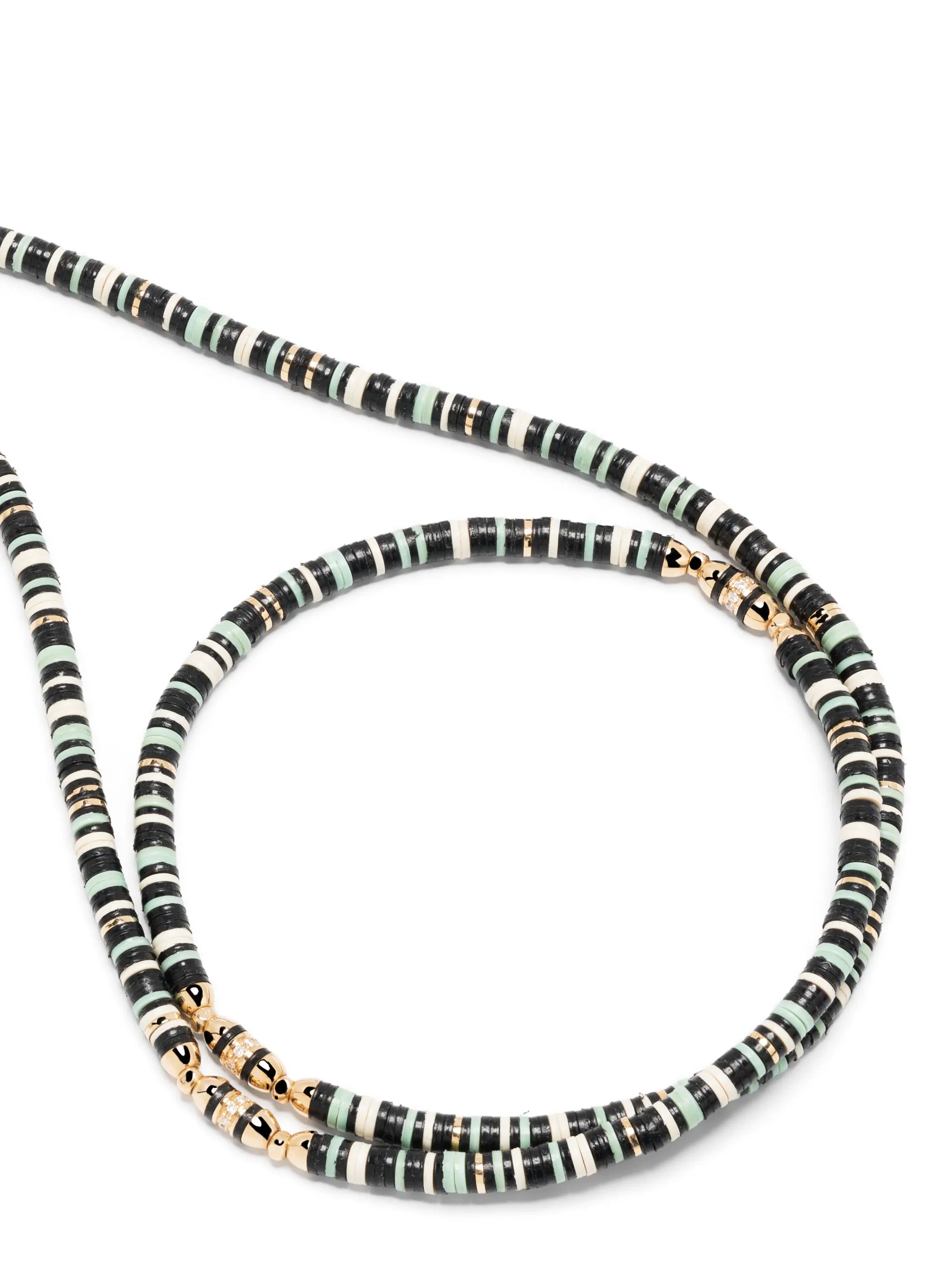18kt yellow gold Housa bead necklace