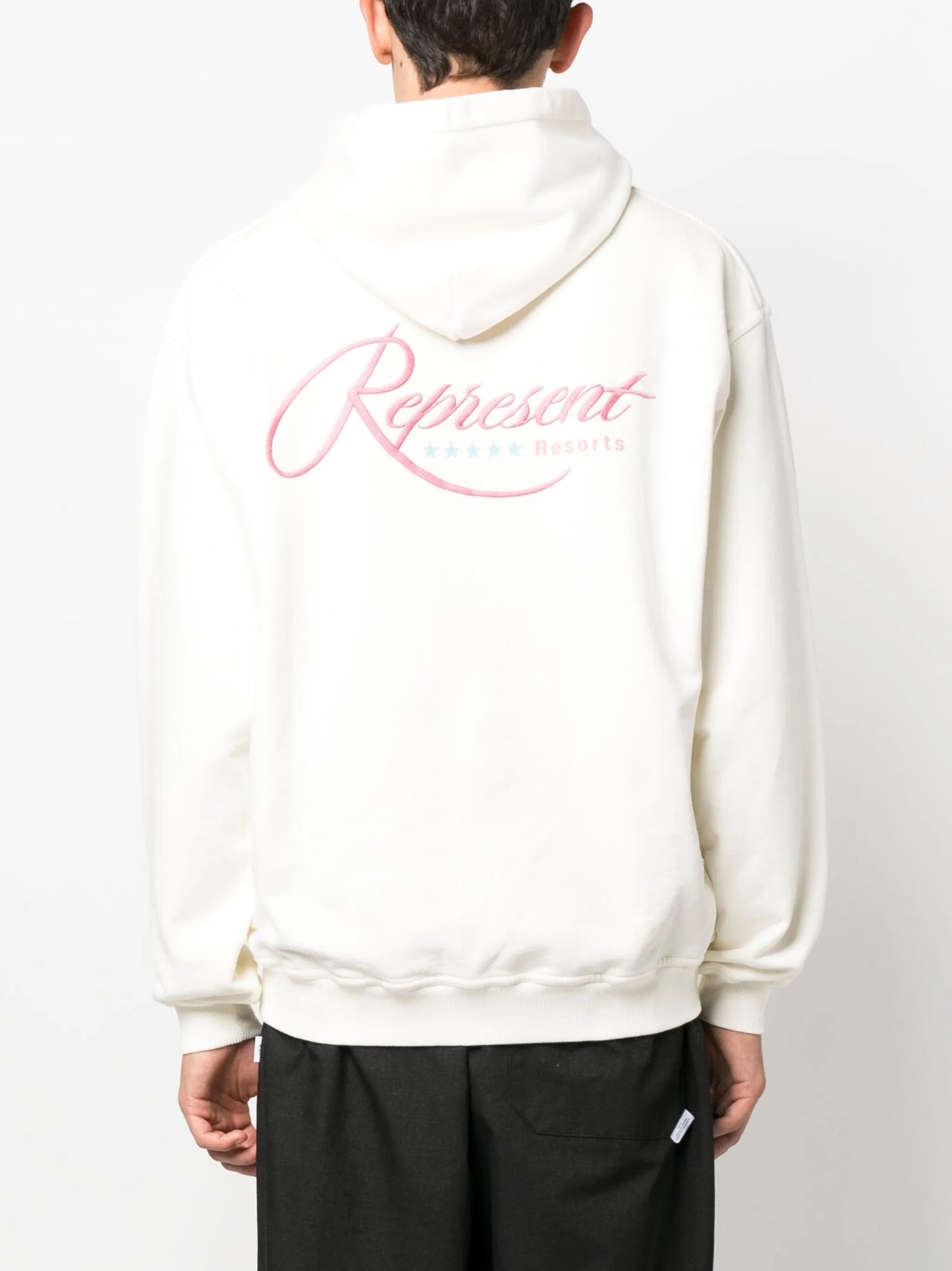 logo-print cotton hoodie