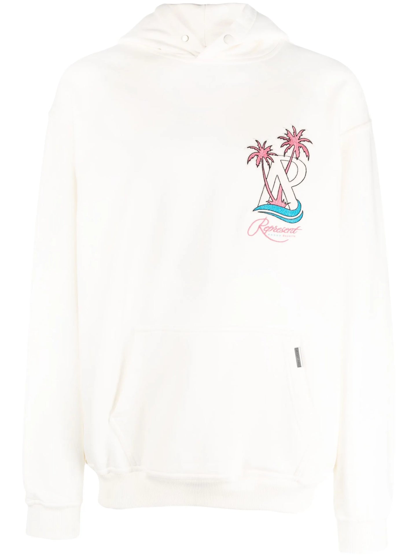 logo-print cotton hoodie