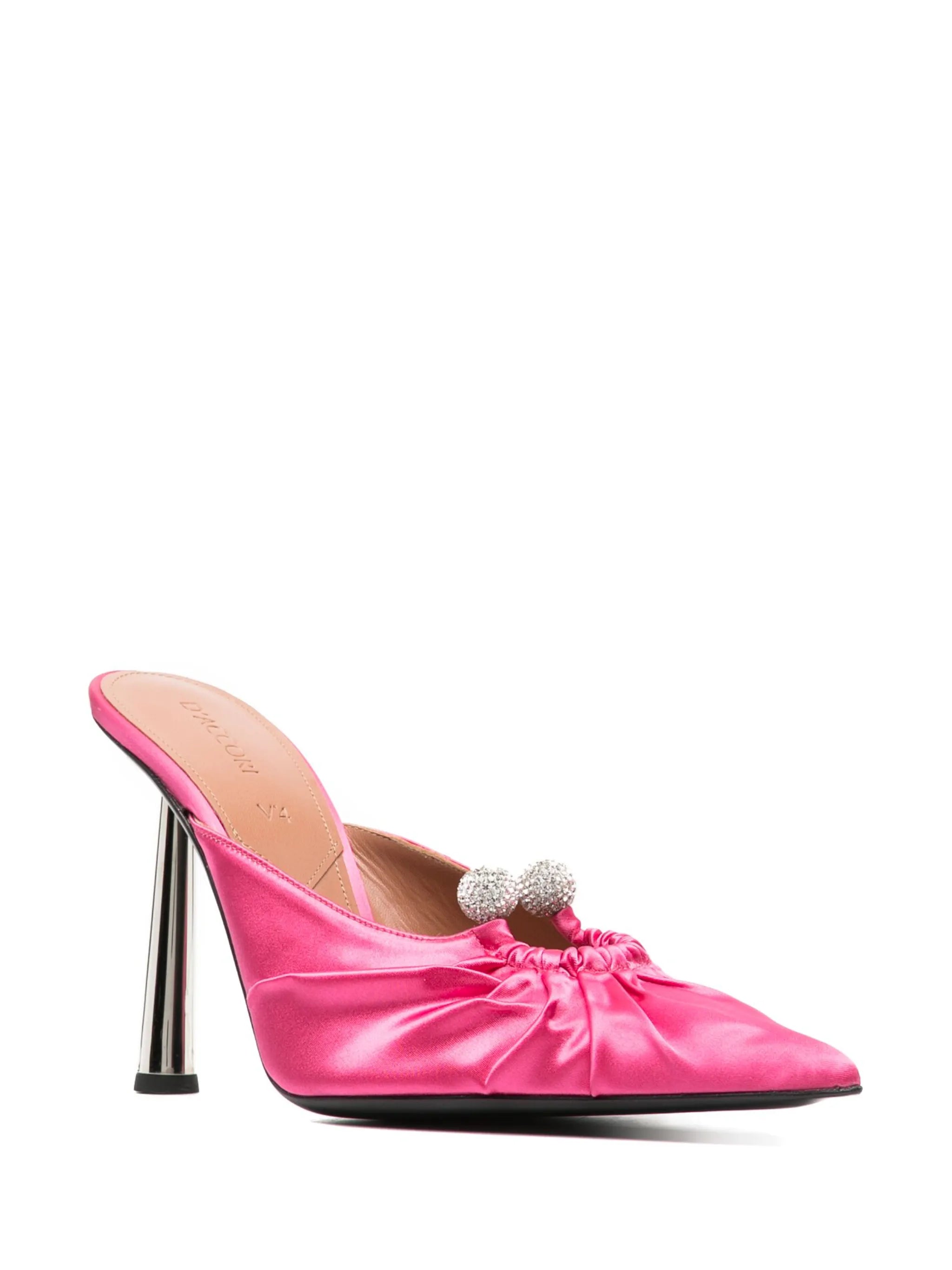 Eve 100m pointed-toe mules