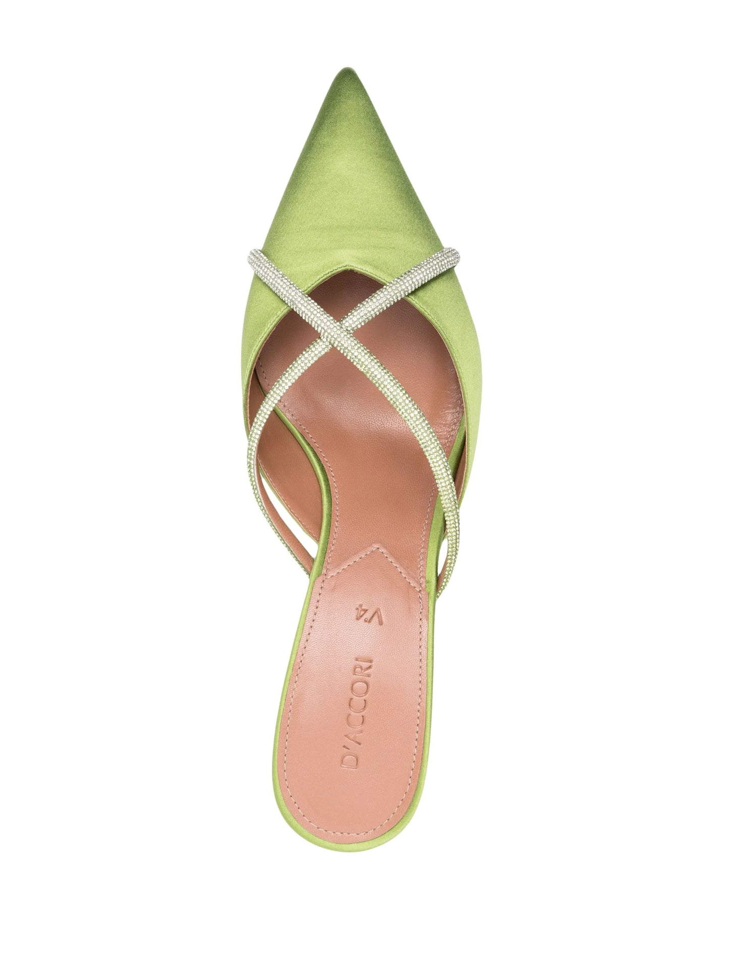 Ella 50mm rhinestone-embellished mules