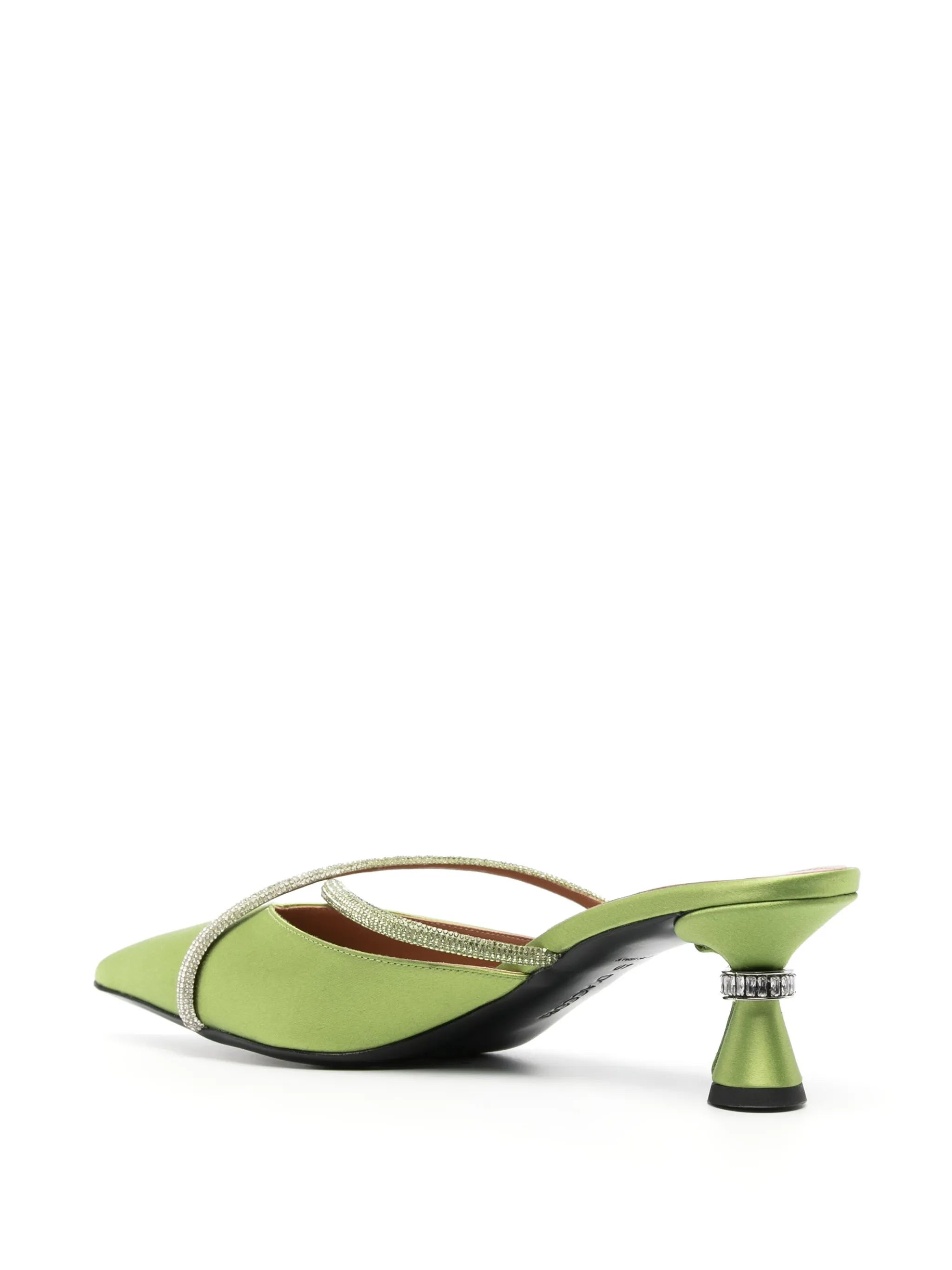 Ella 50mm rhinestone-embellished mules