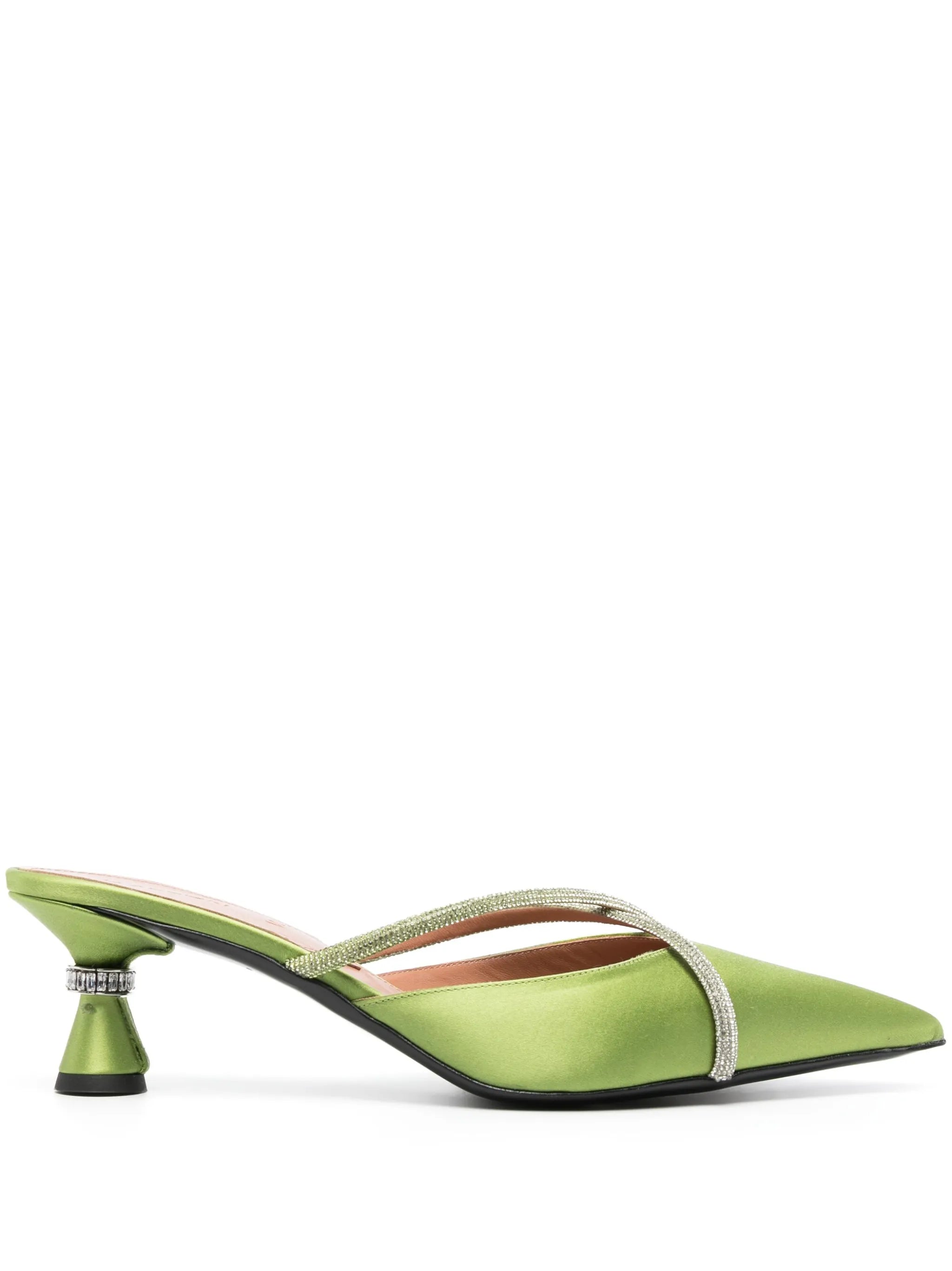 Ella 50mm rhinestone-embellished mules