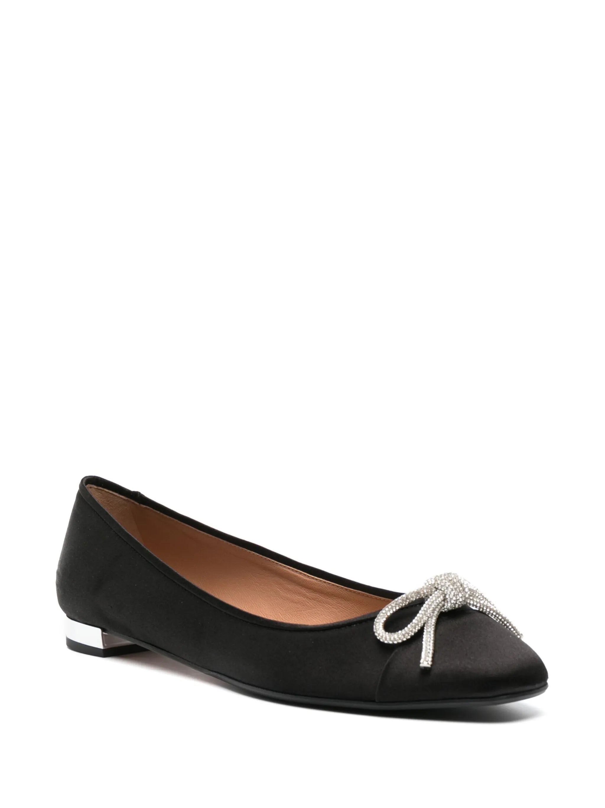 Parisina satin-finish ballerina shoes