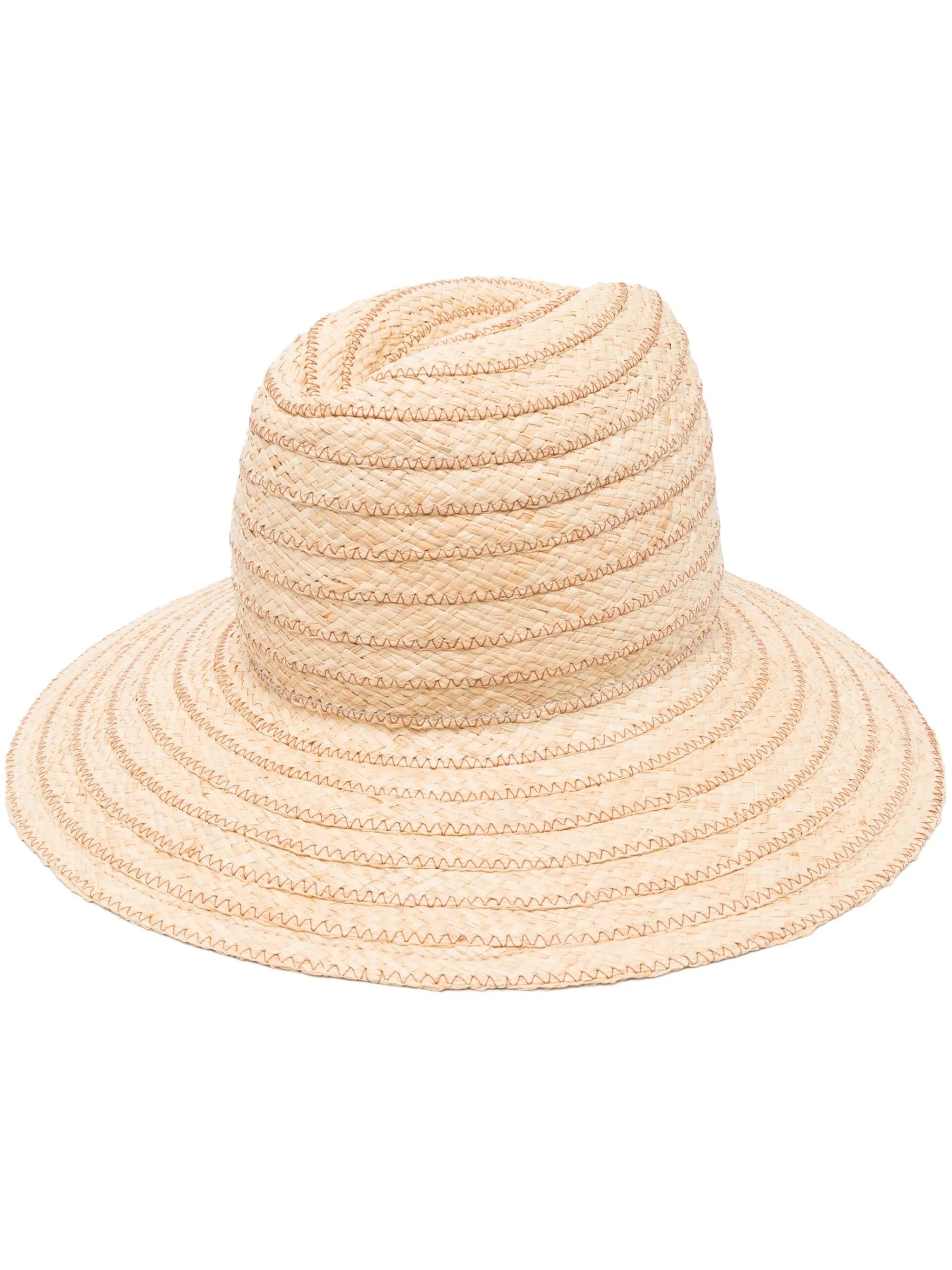 Reqium zigzag-embroidered hat