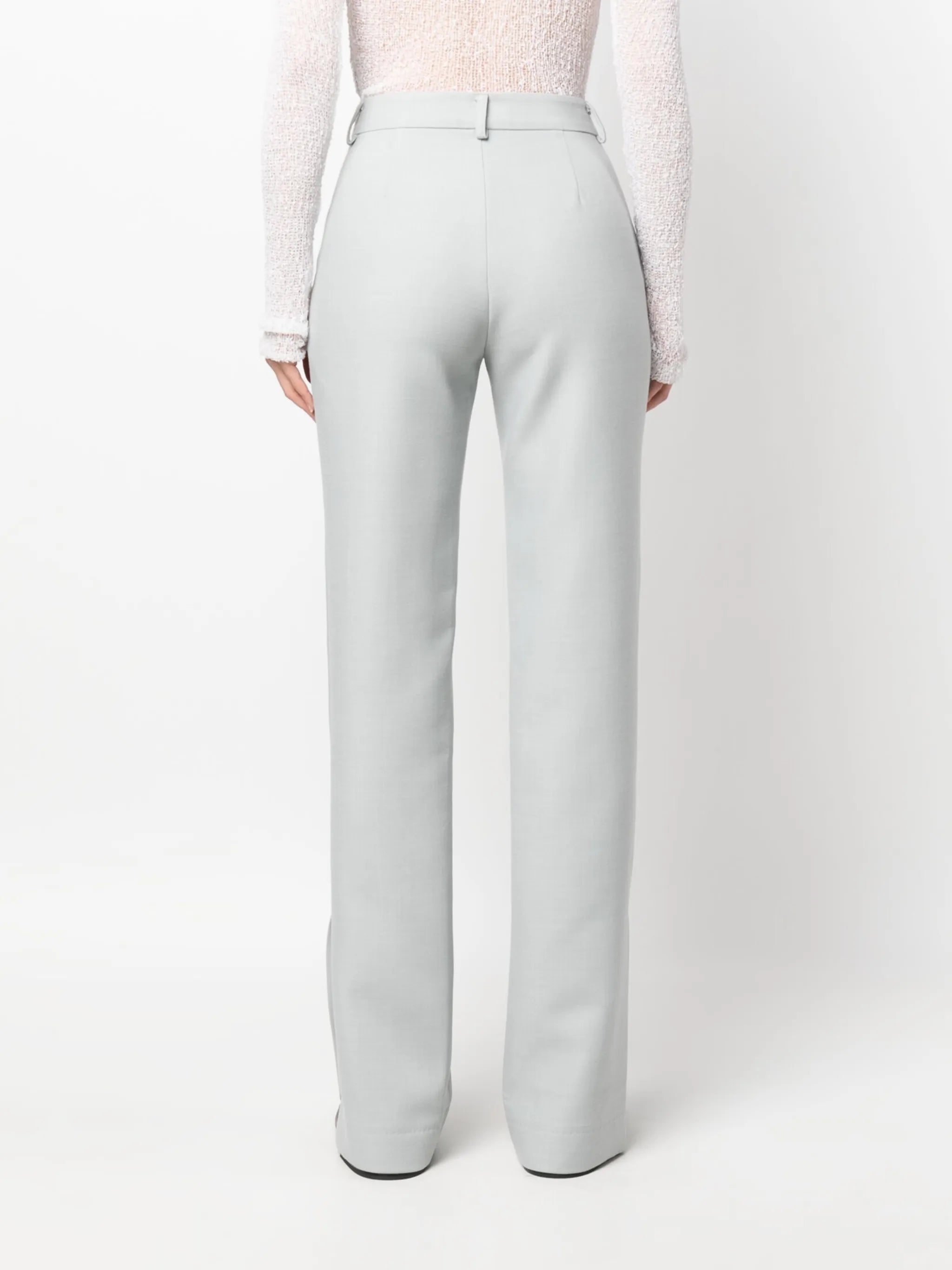 high-waist tailored trousers