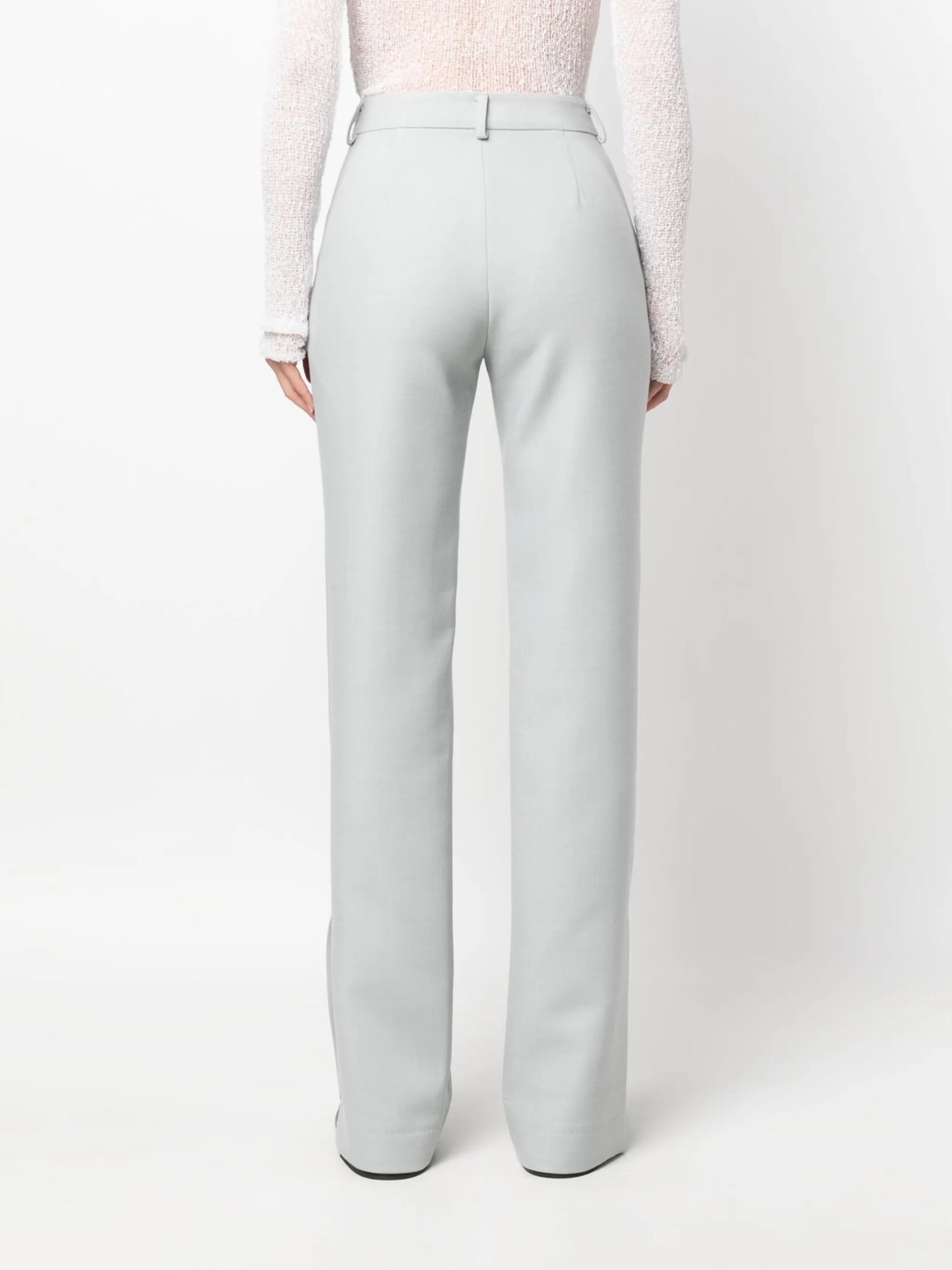 high-waist tailored trousers