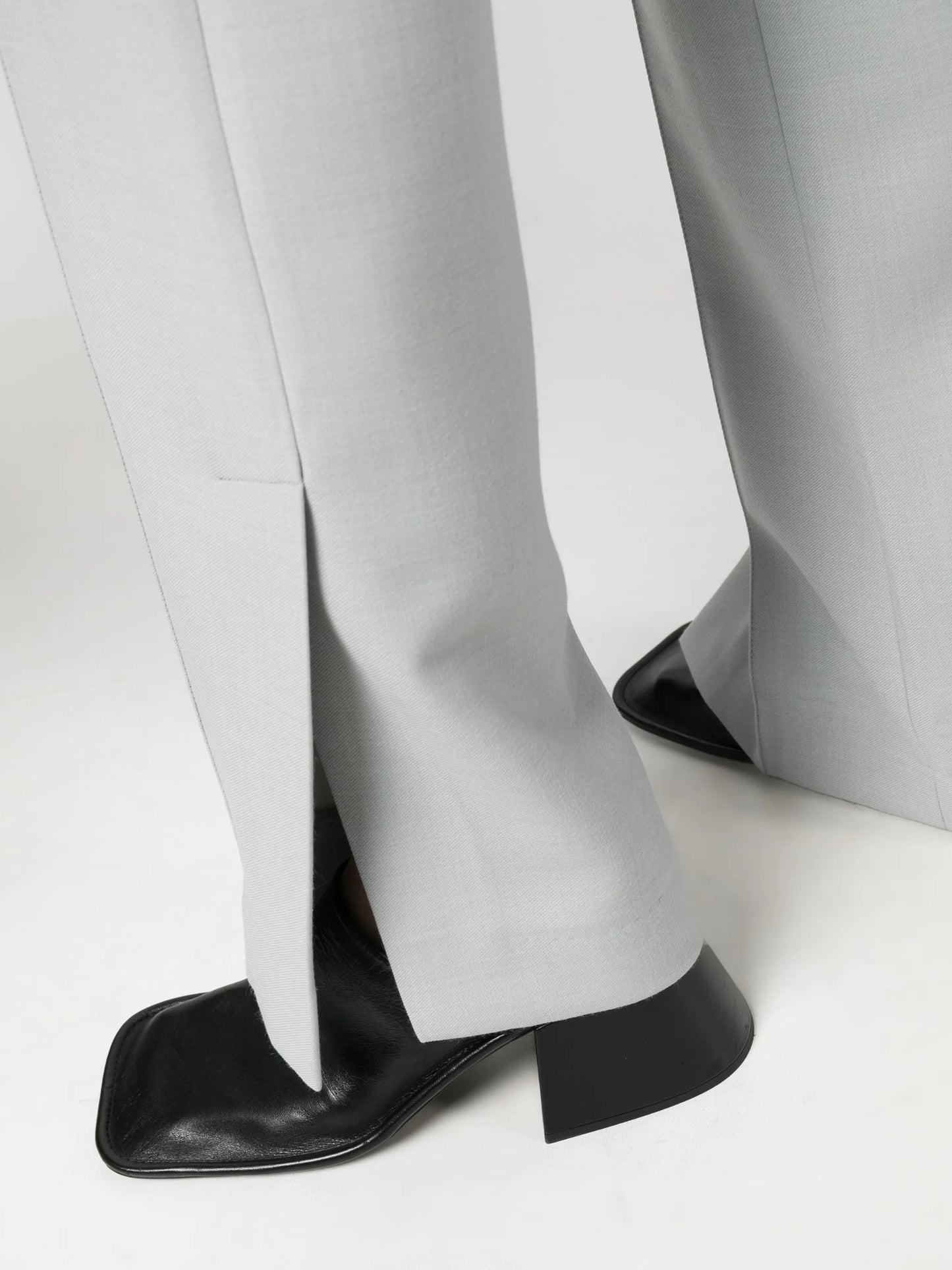 high-waist tailored trousers