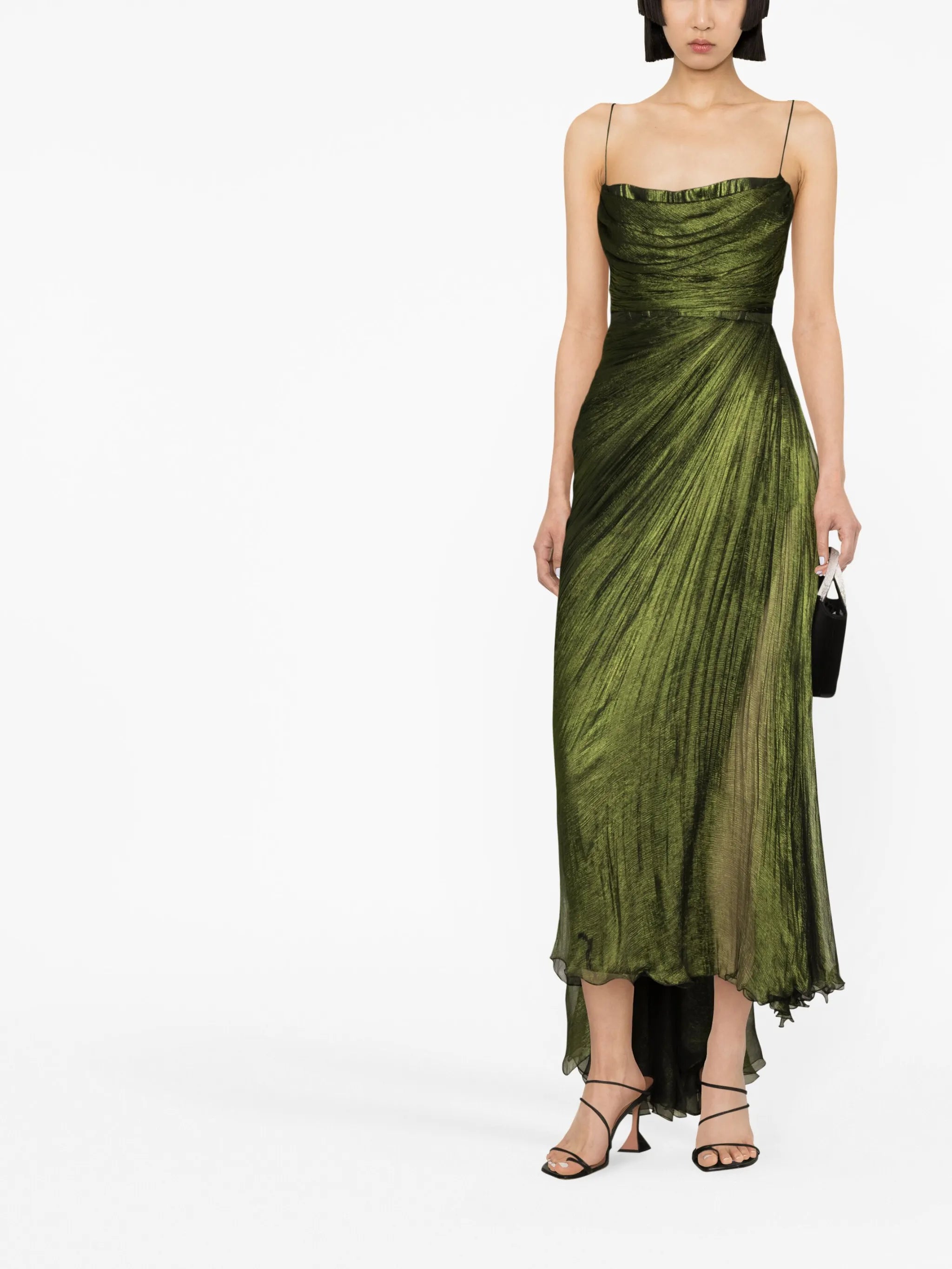 Siona draped silk dress
