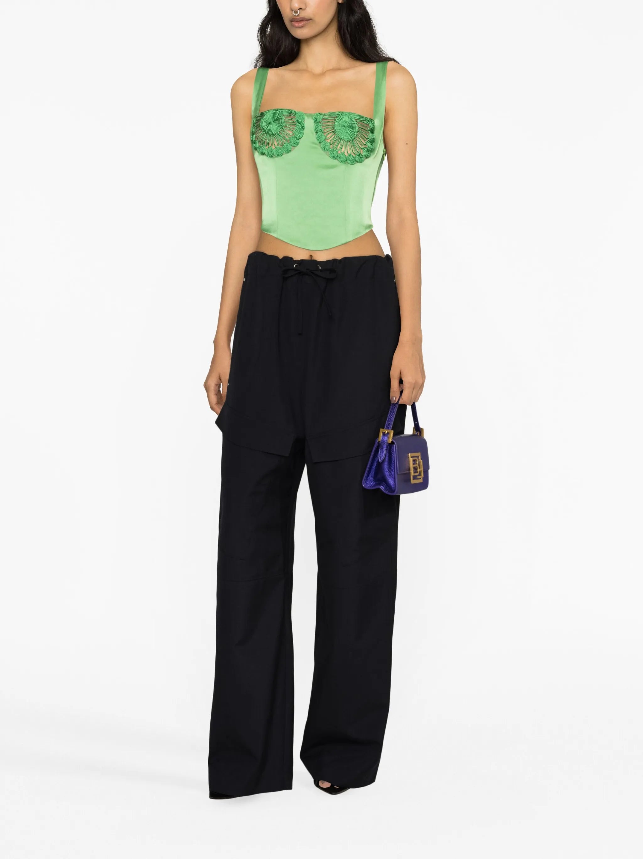 Micah soutache-detail bodice top