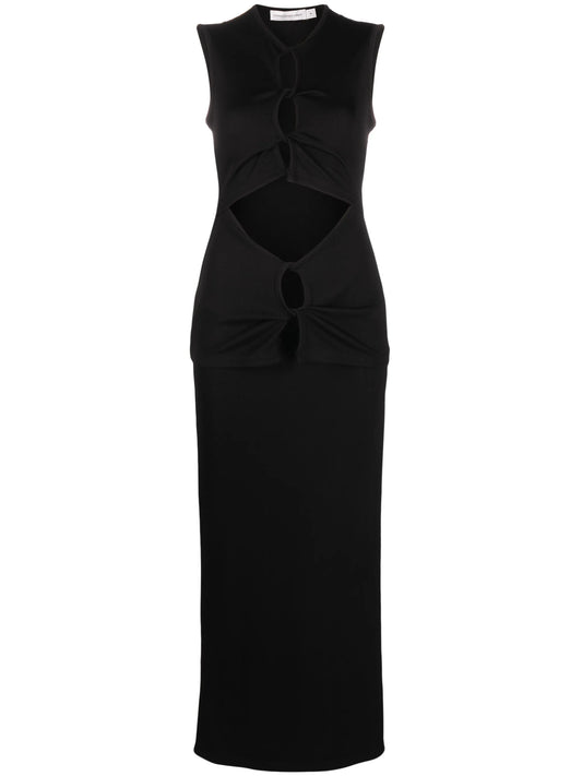 cut-out column dress