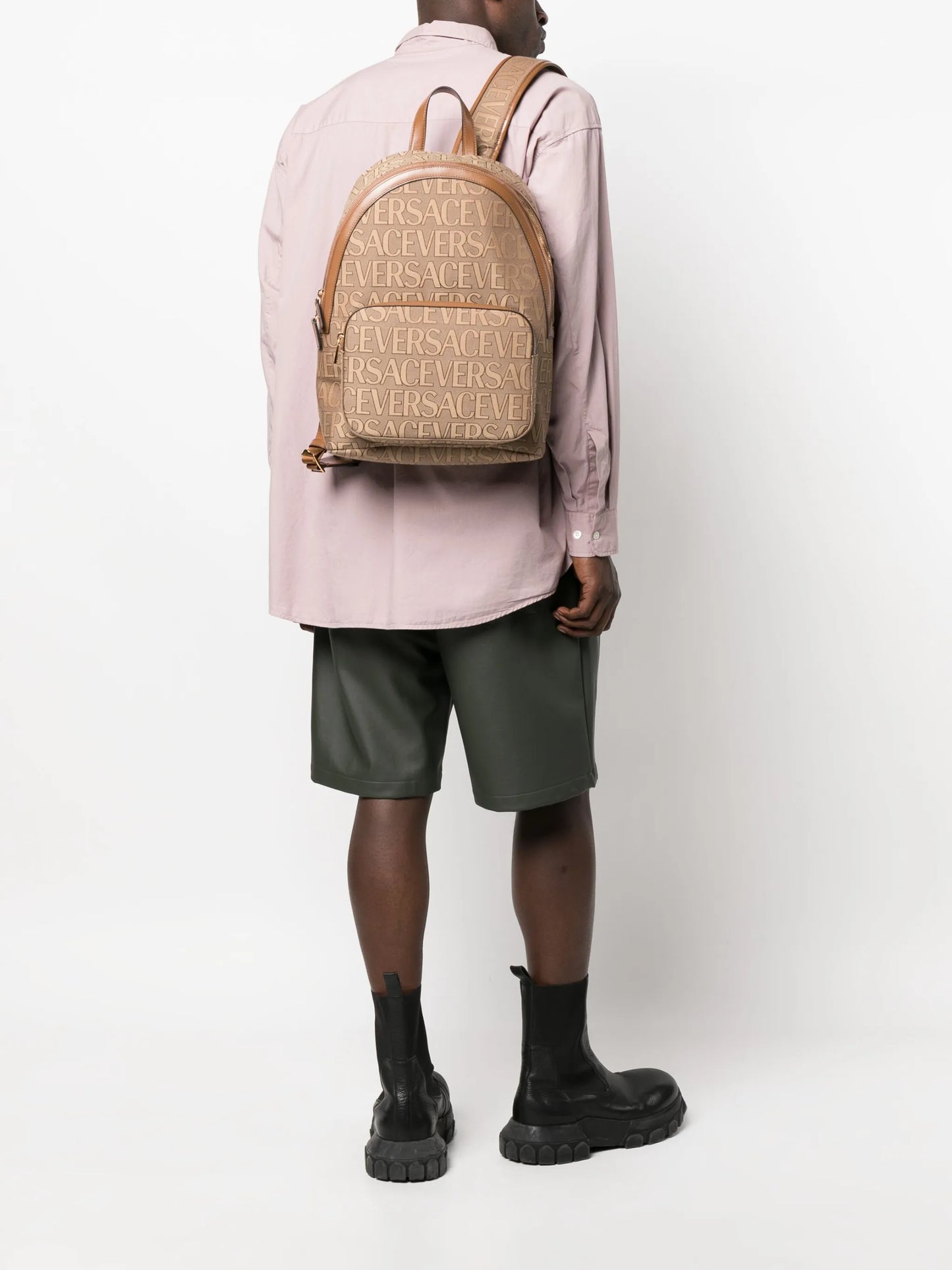 logo-print backpack