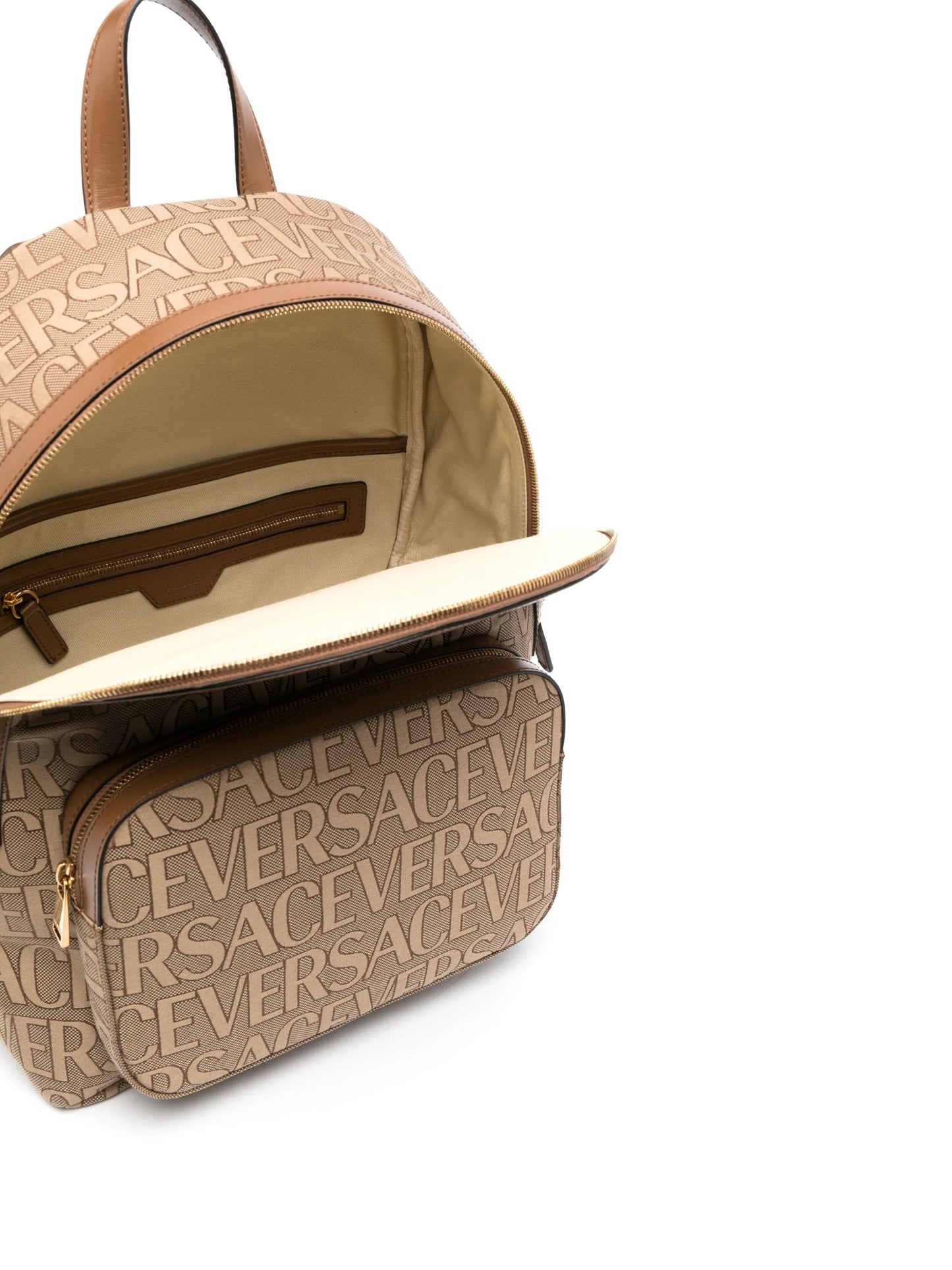 logo-print backpack
