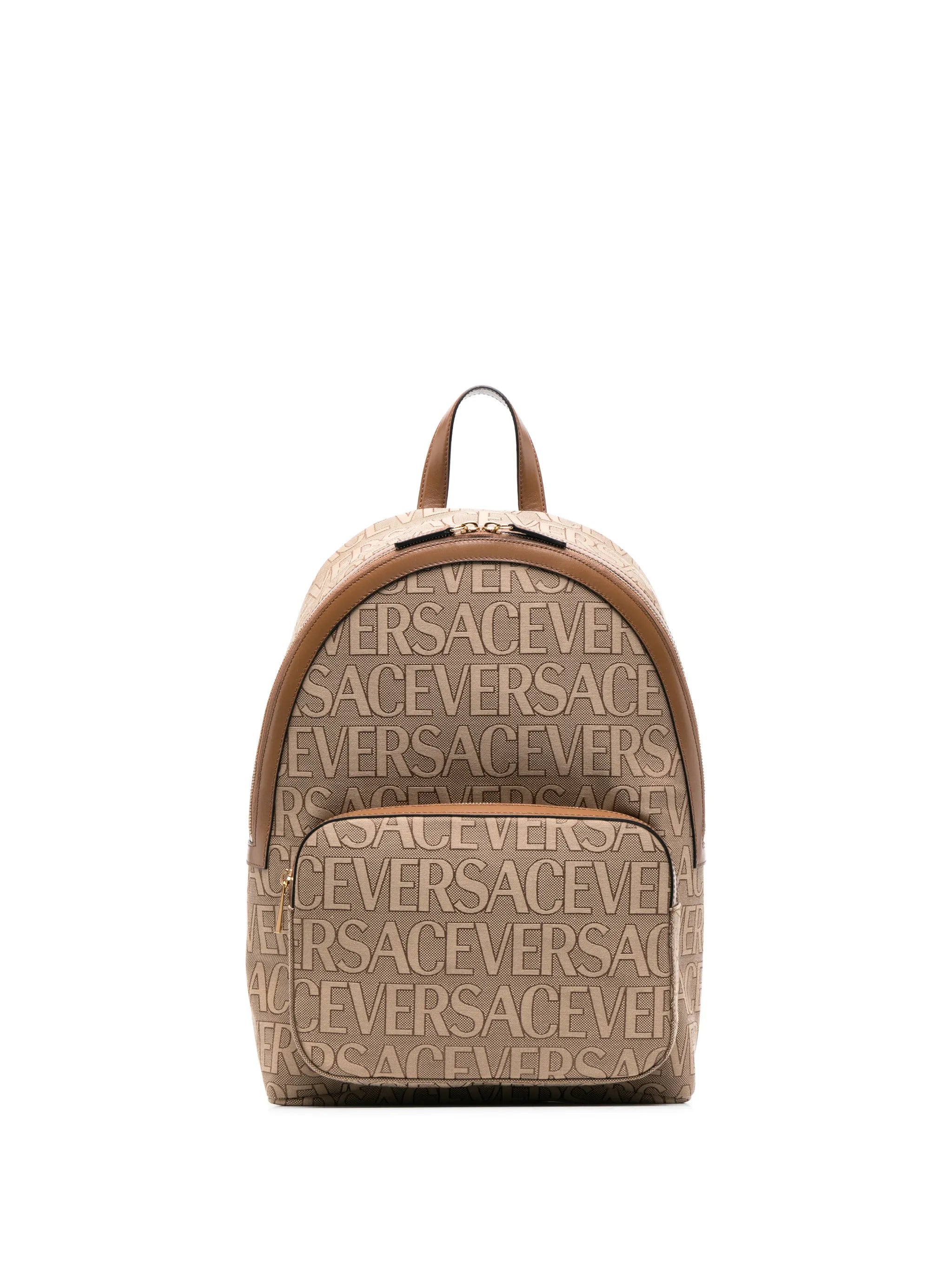 logo-print backpack