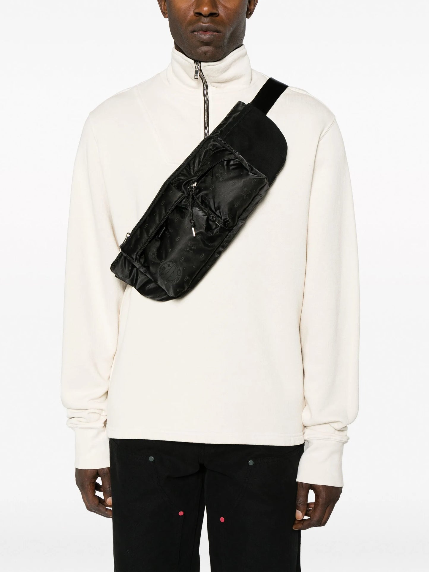 monogram three-pocket belt bag