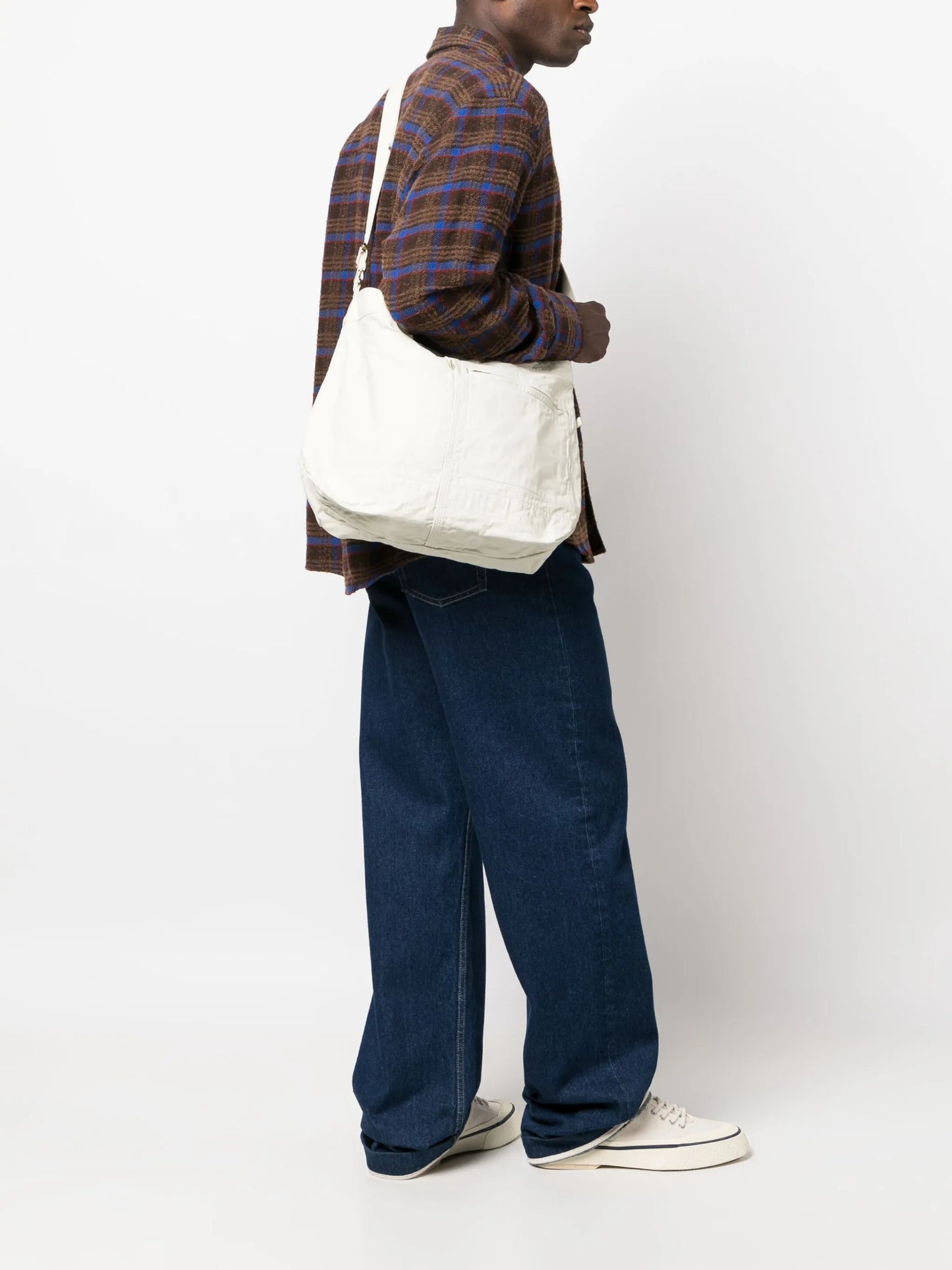 Mile 2Way logo-patch tote bag