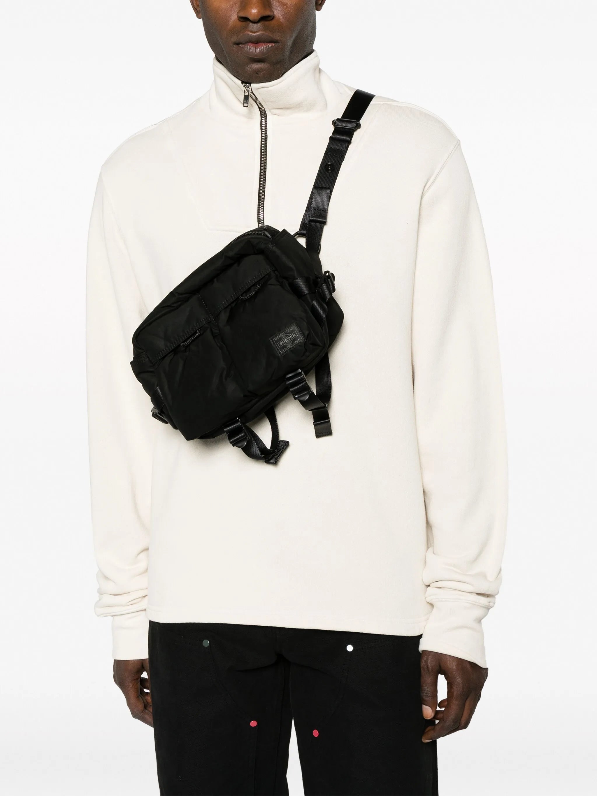 Senses two-pocket messenger bag