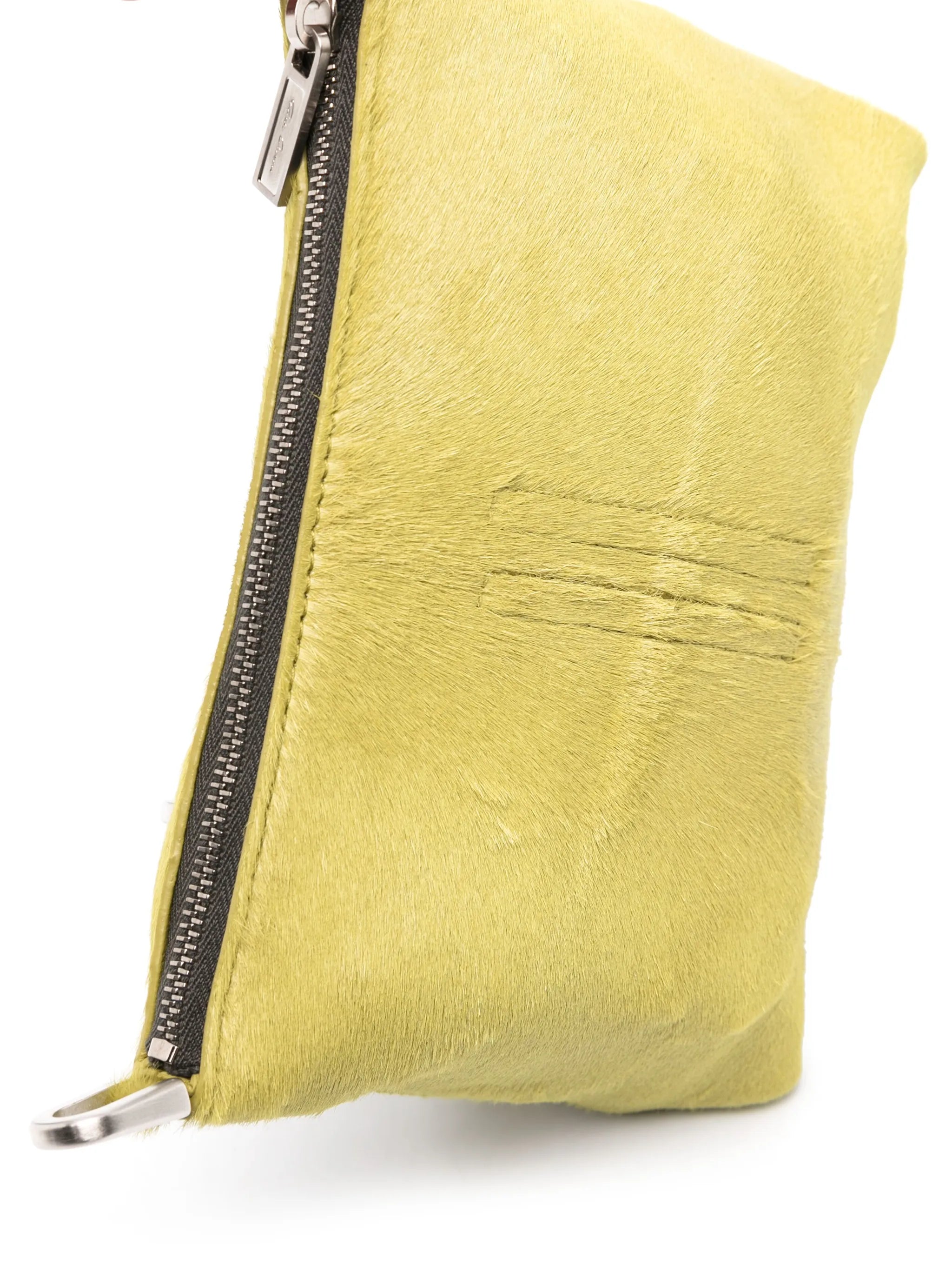 cable-link chain leather messenger bag