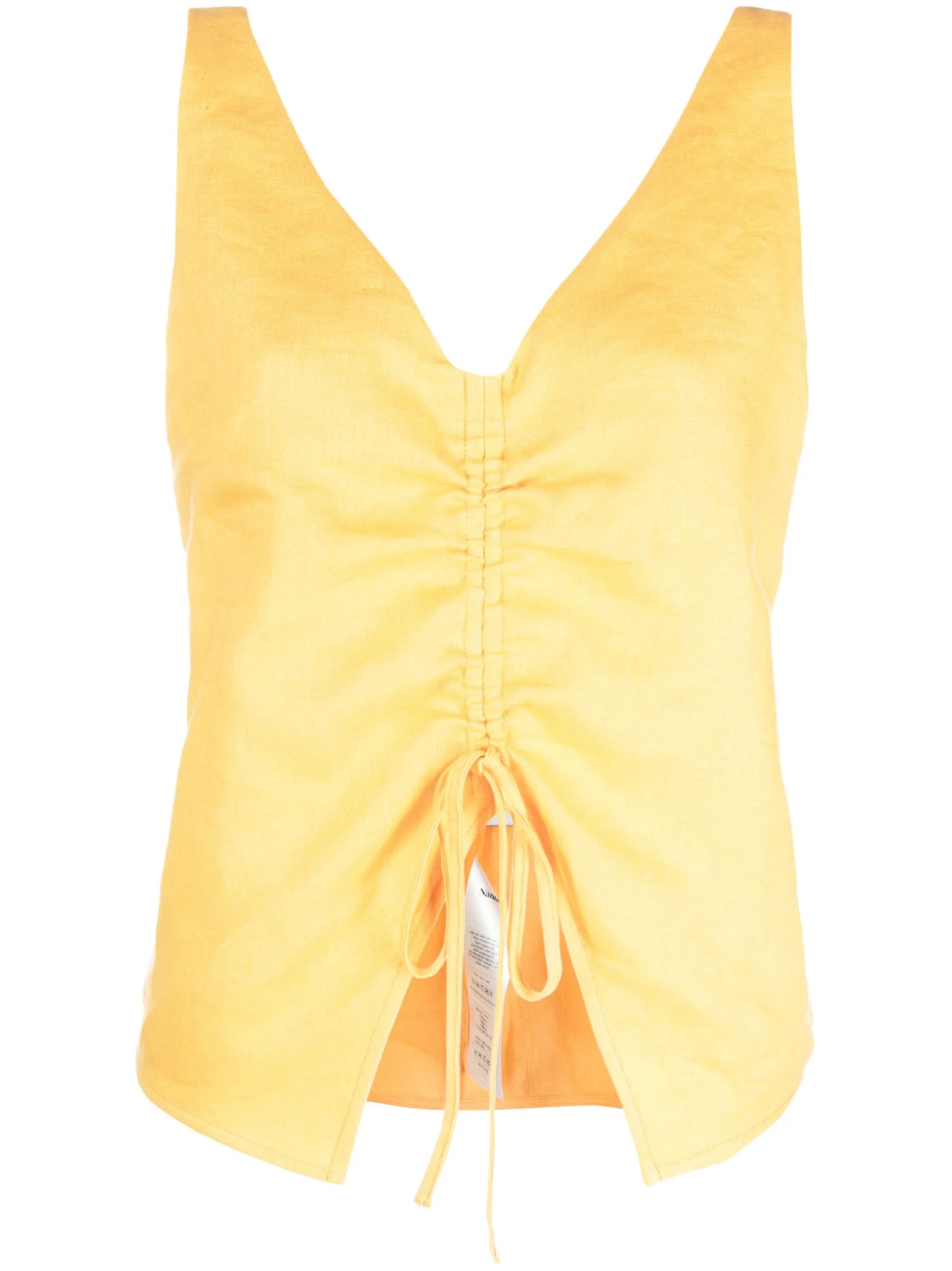 linen drawstring top