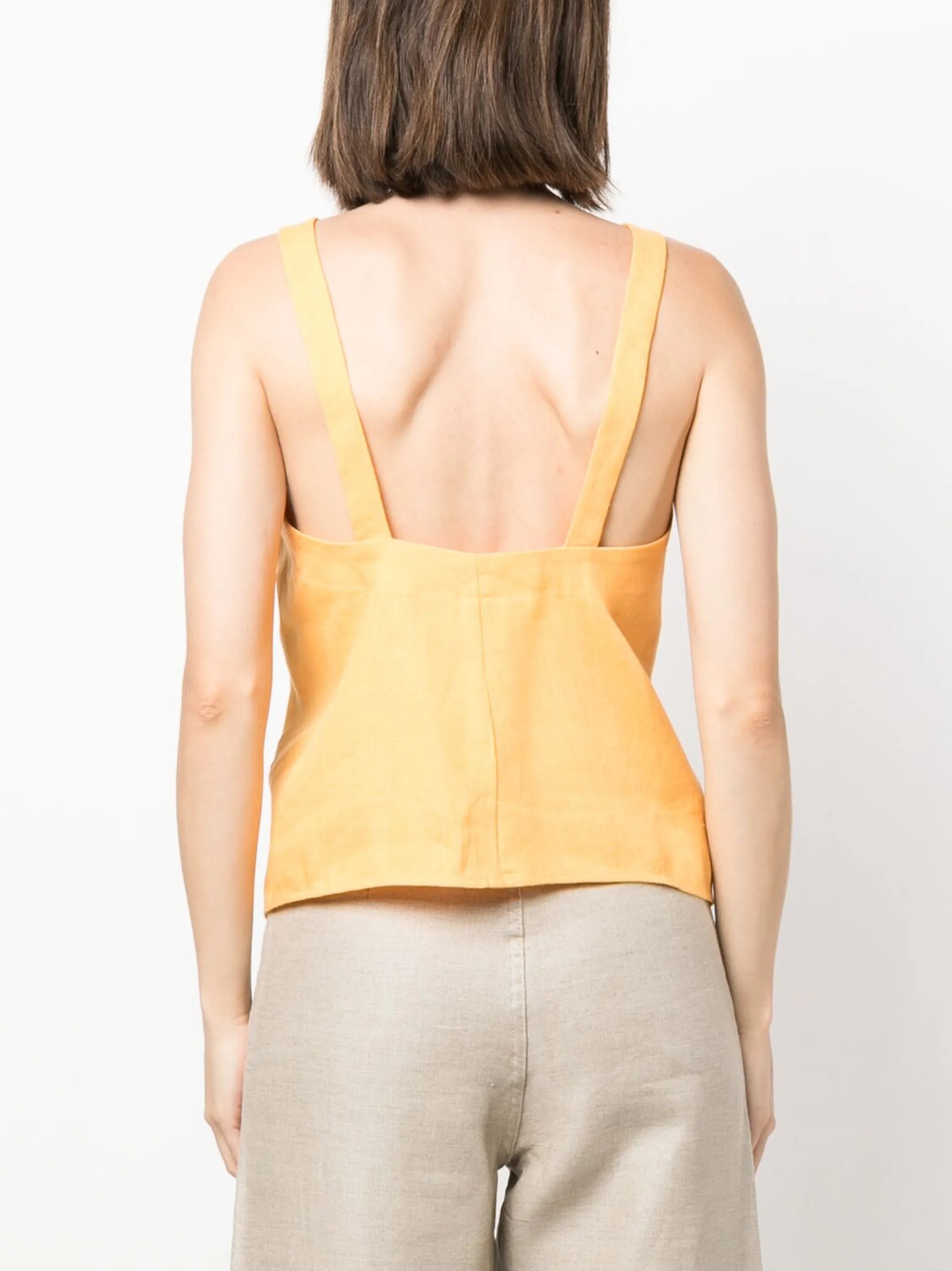 linen drawstring top