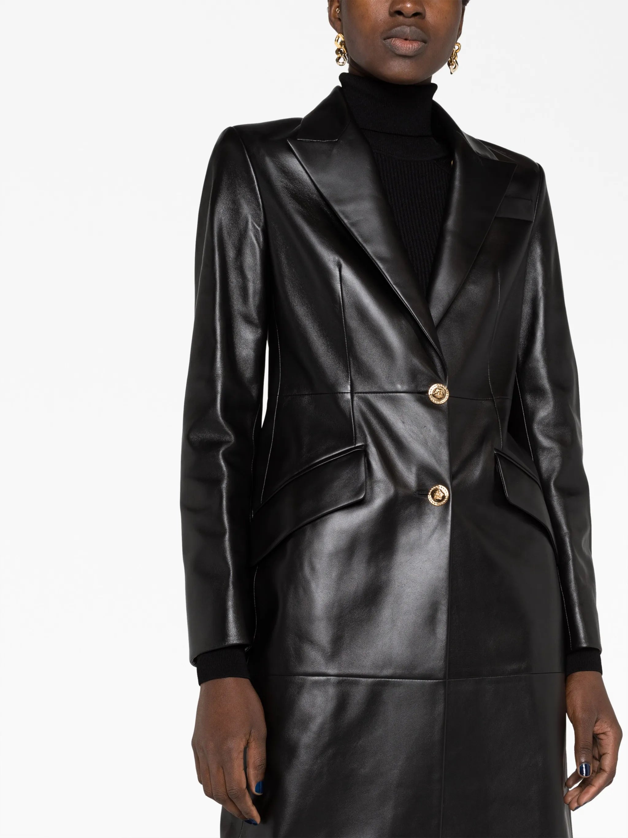 leather trench coat