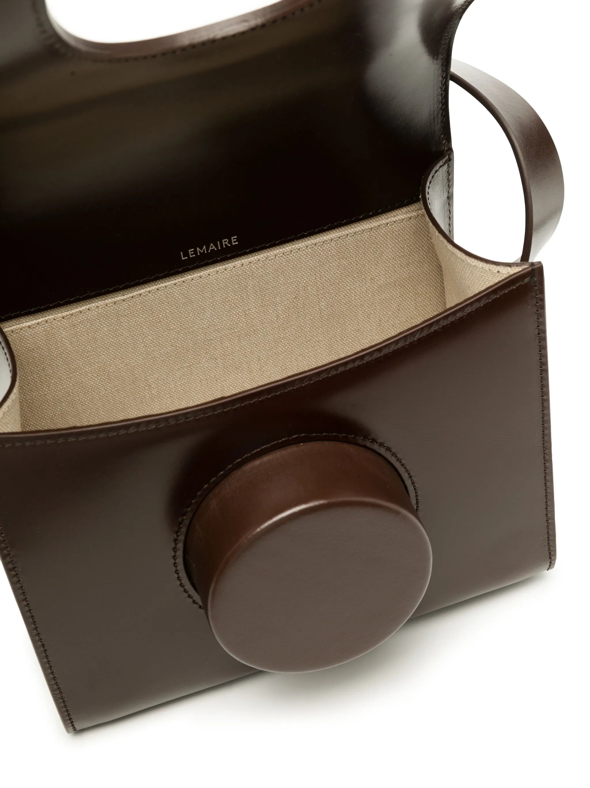 Camera leather shoulder bag