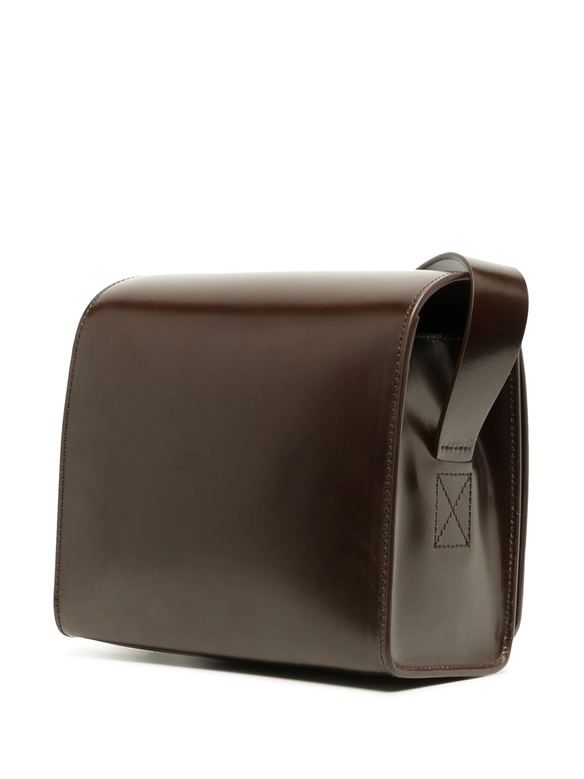 Camera leather shoulder bag