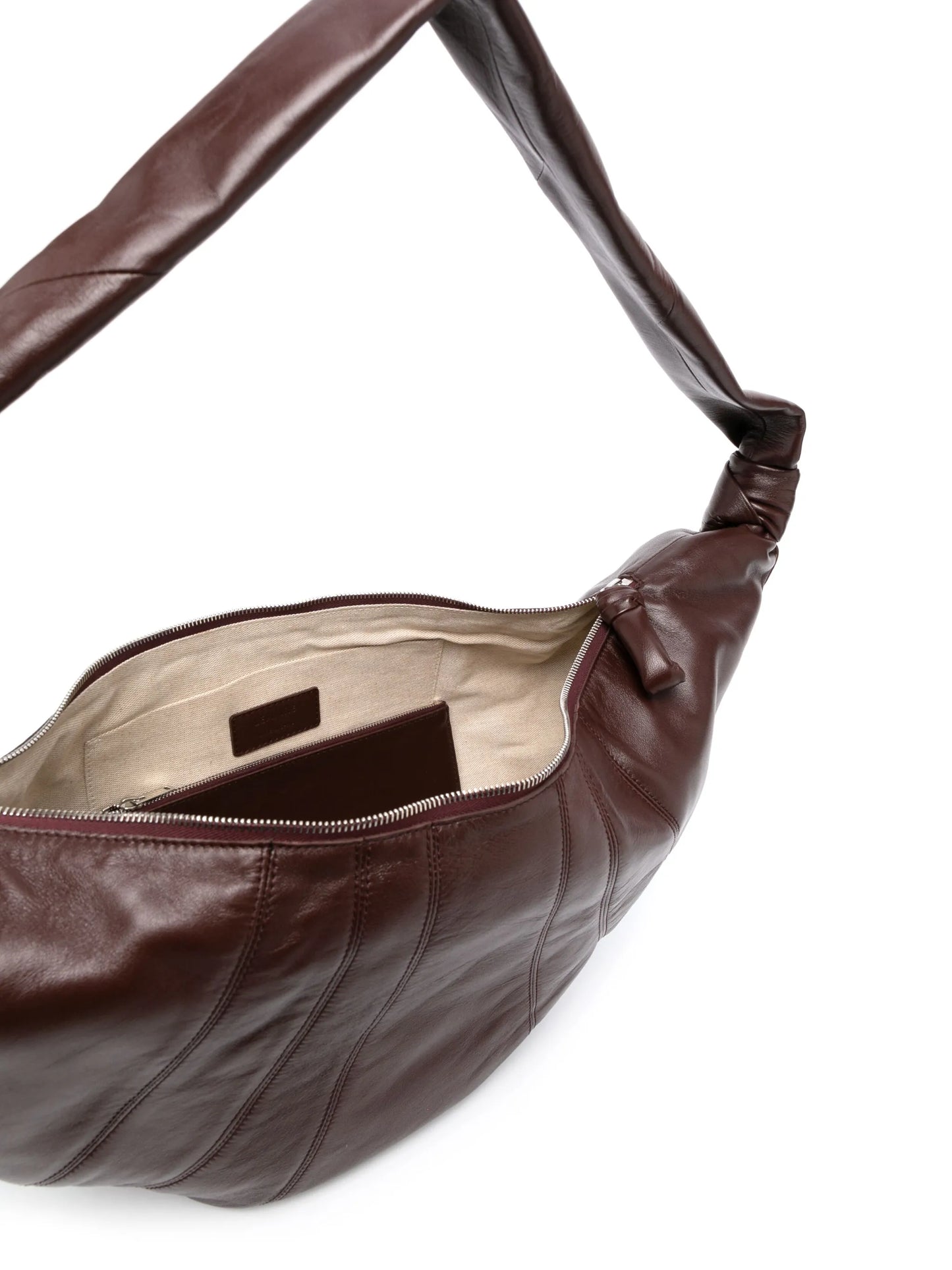 large Croissant leather shoulder bag