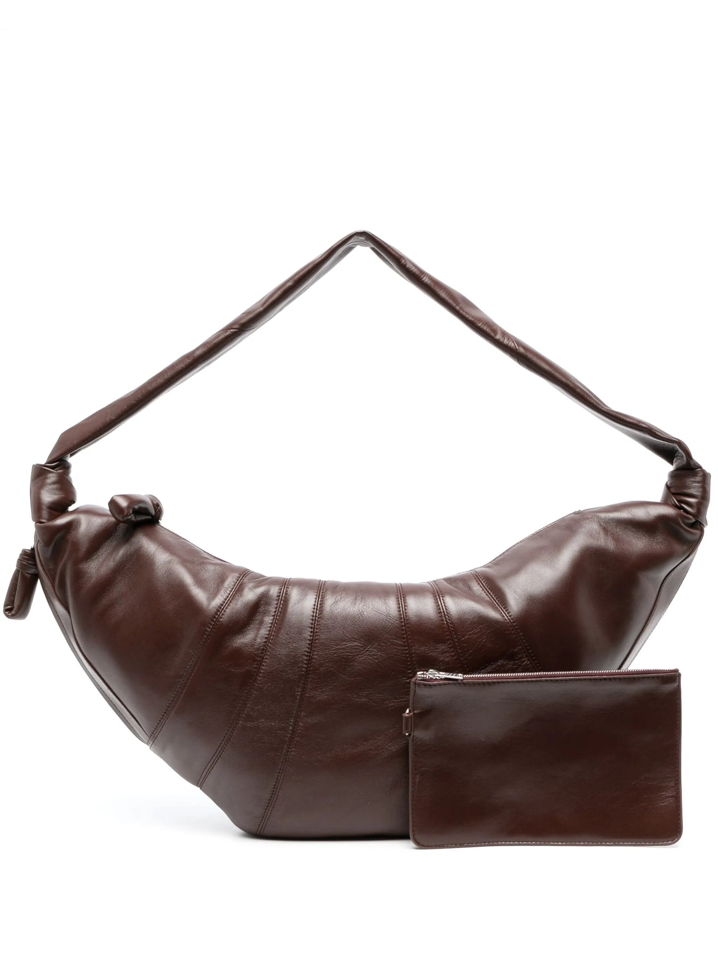 large Croissant leather shoulder bag