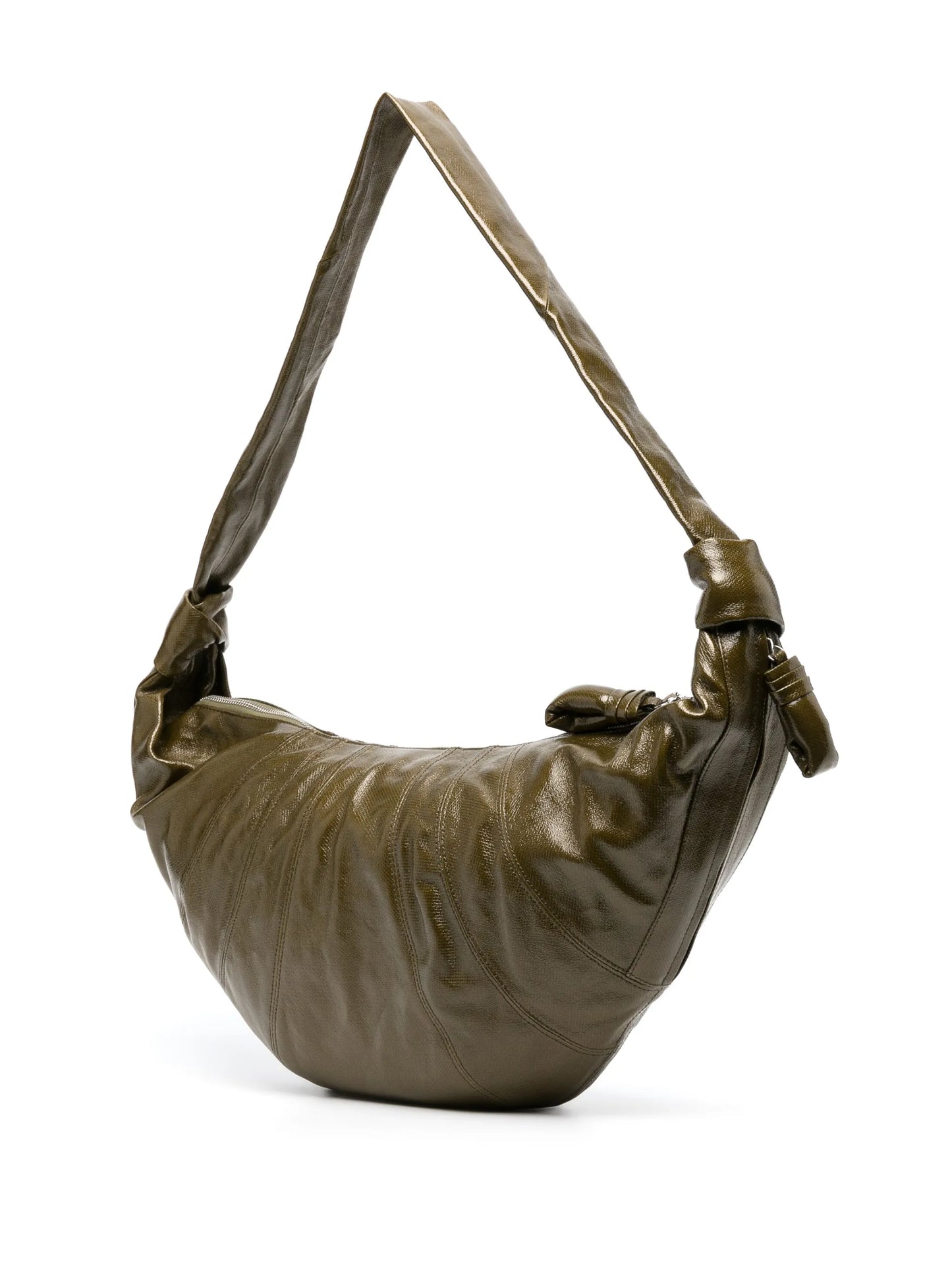 large Croissant coated-canvas shoulder bag