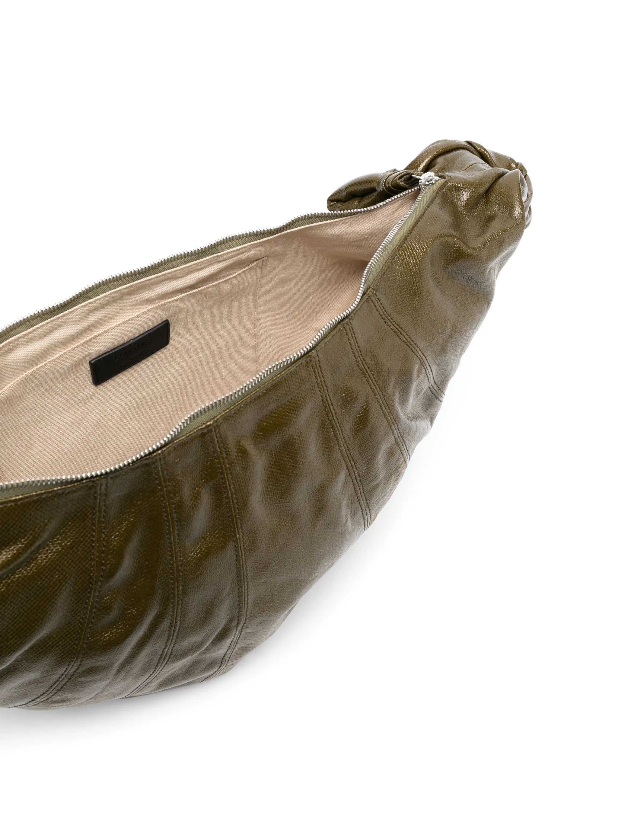 large Croissant coated-canvas shoulder bag