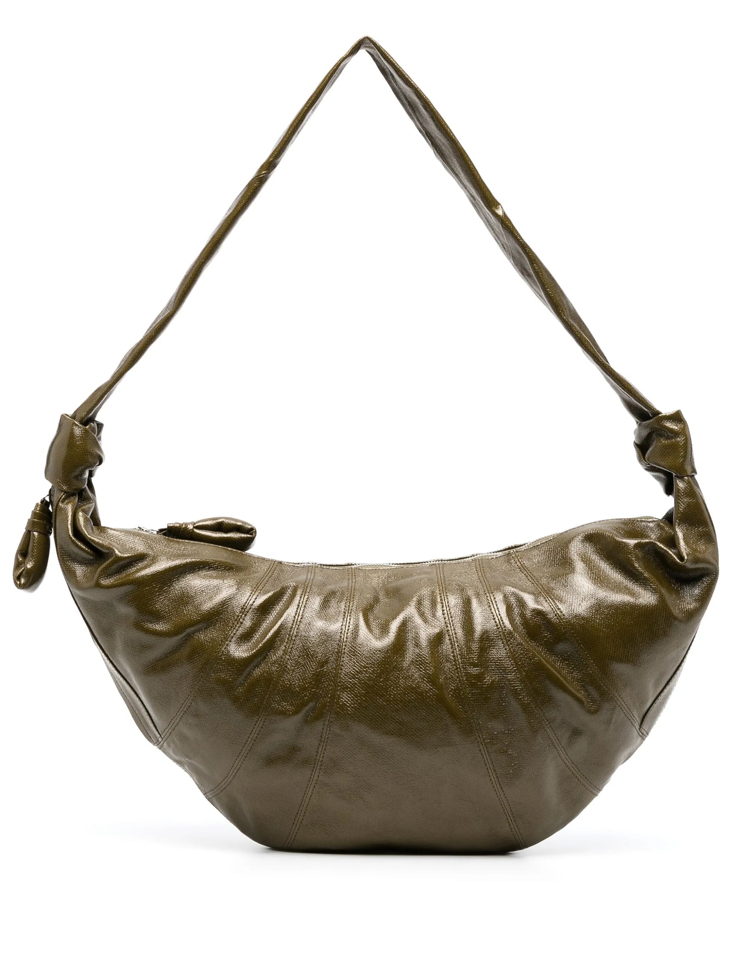 large Croissant coated-canvas shoulder bag