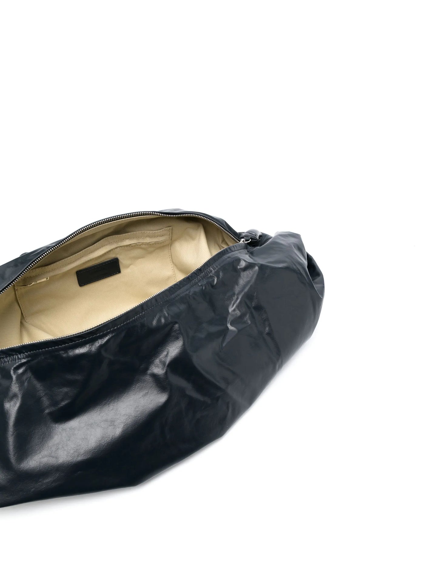 Croissant leather shoulder bag