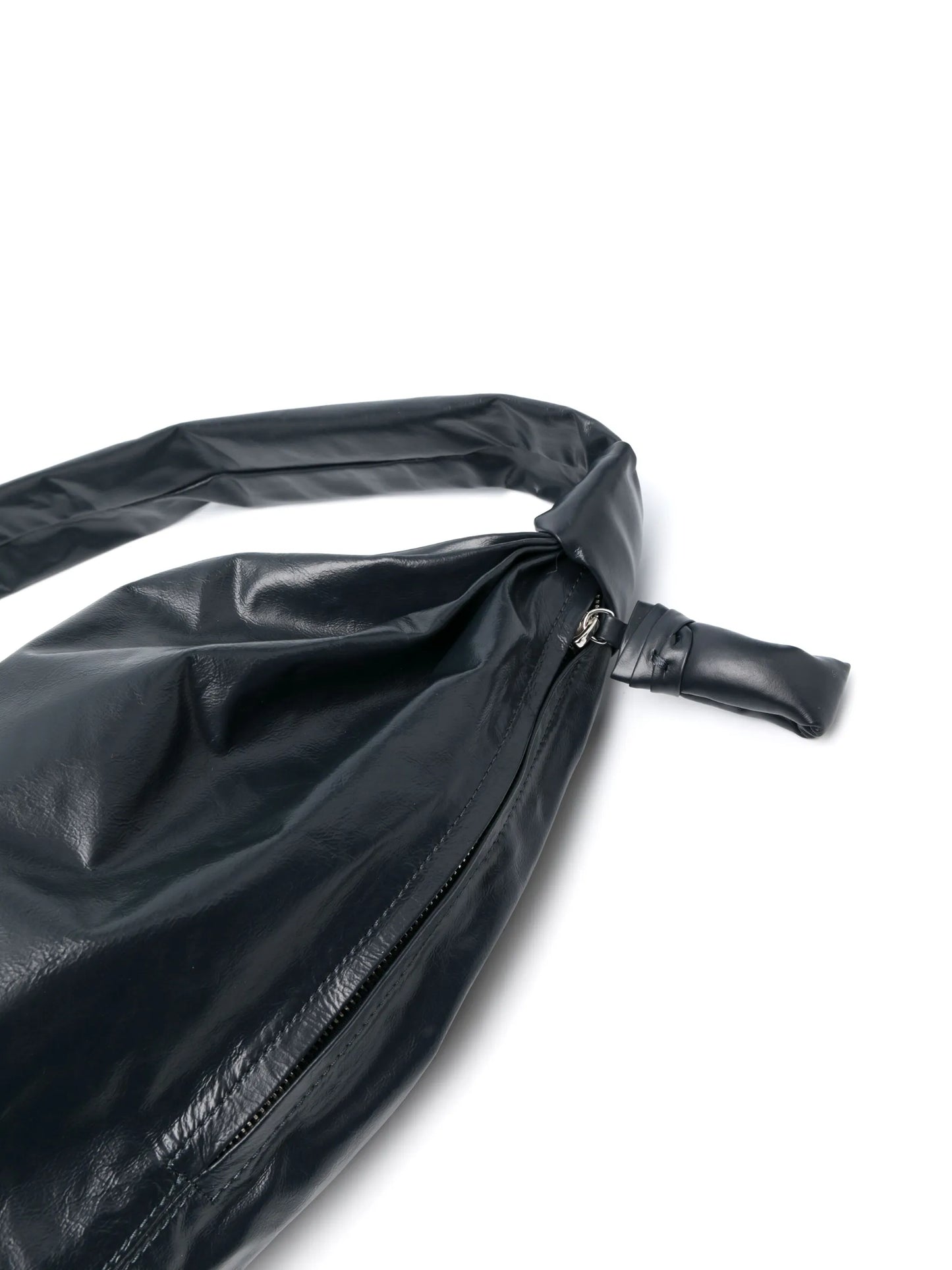 Croissant leather shoulder bag
